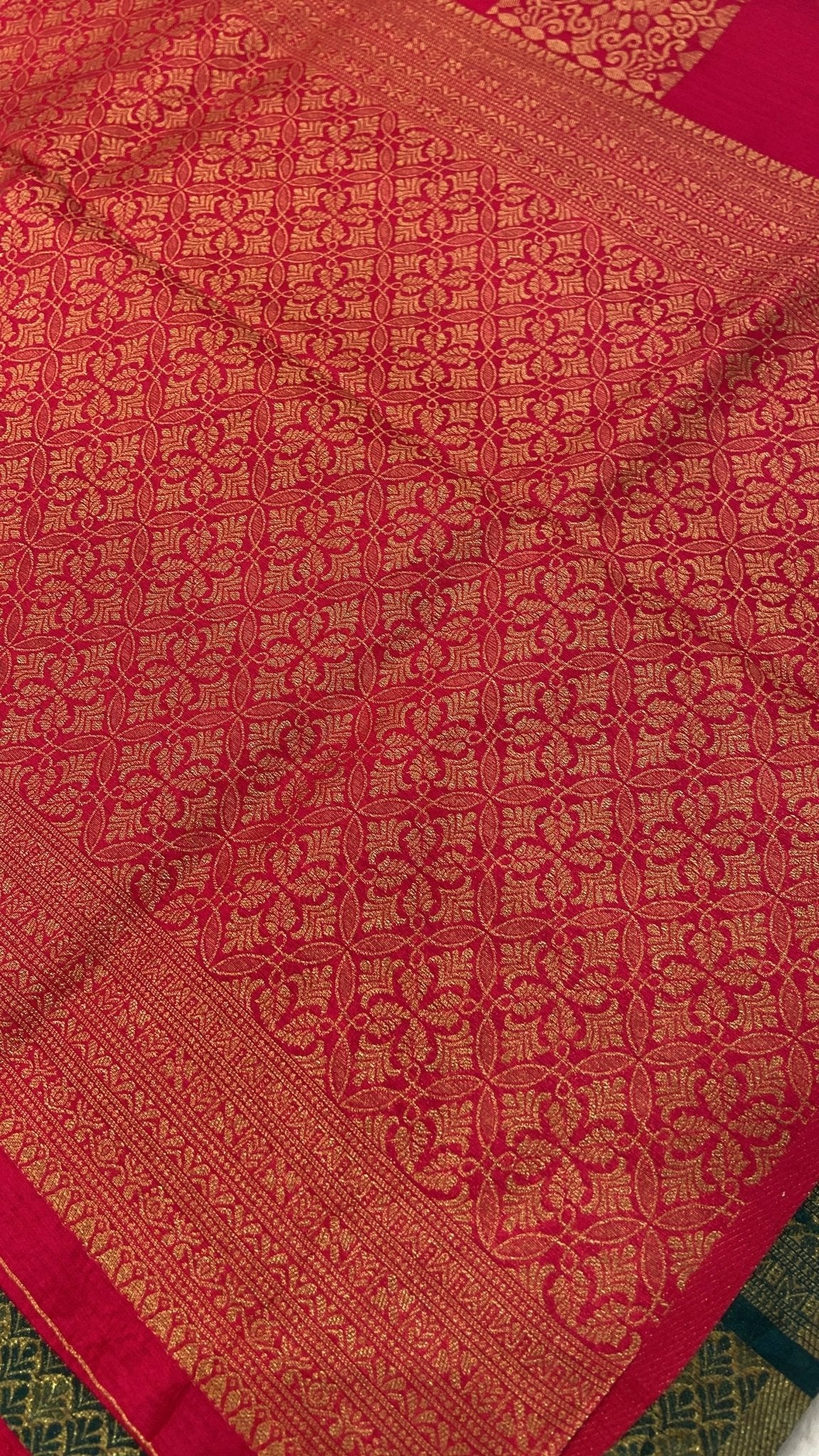 Premium Heritage Cotton Saree - Kanjeevaram Silk Mandir