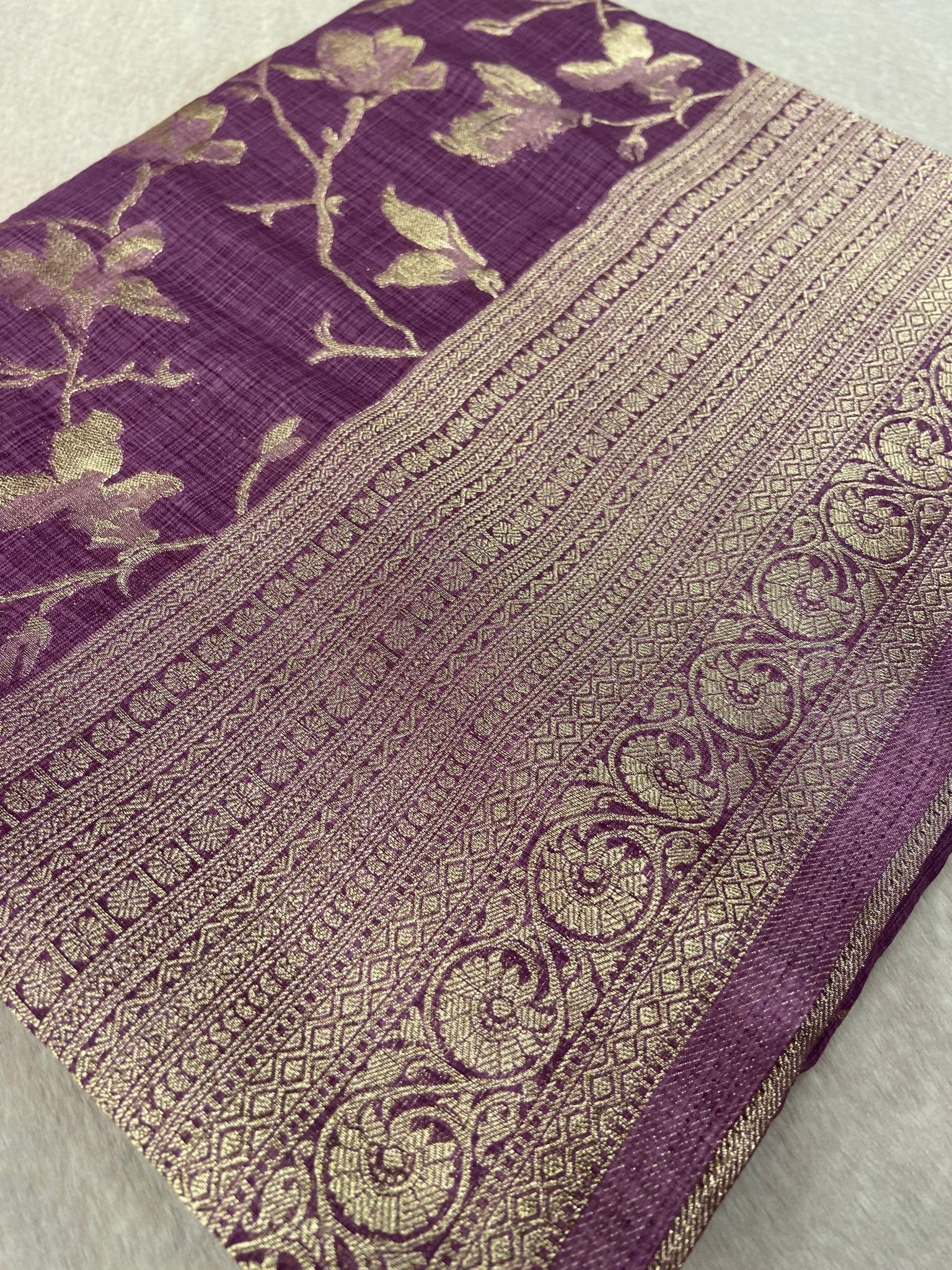 Premium Heritage Cotton Saree✨ - Kanjeevaram Silk Mandir