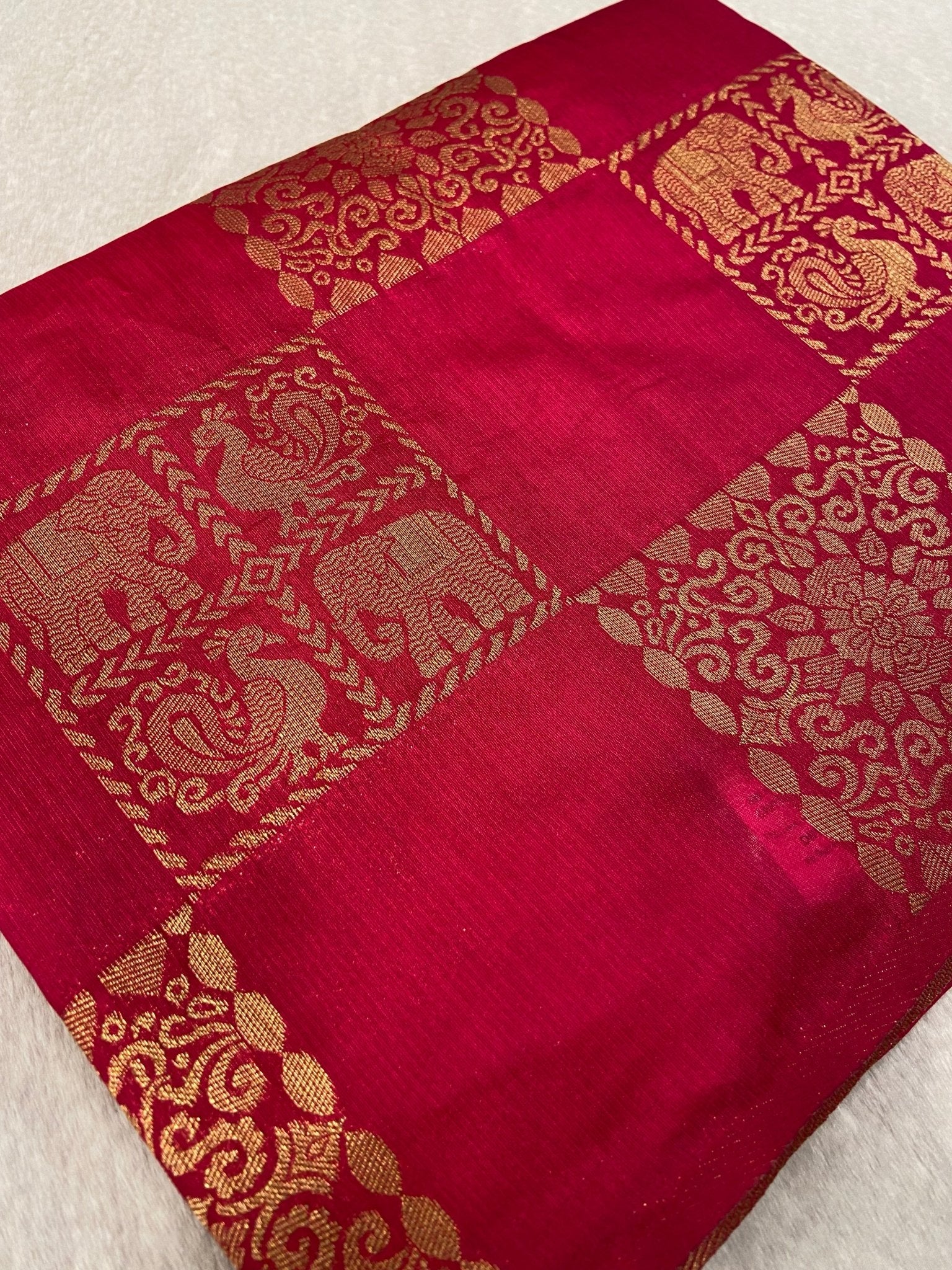 Premium Heritage Cotton Saree - Kanjeevaram Silk Mandir