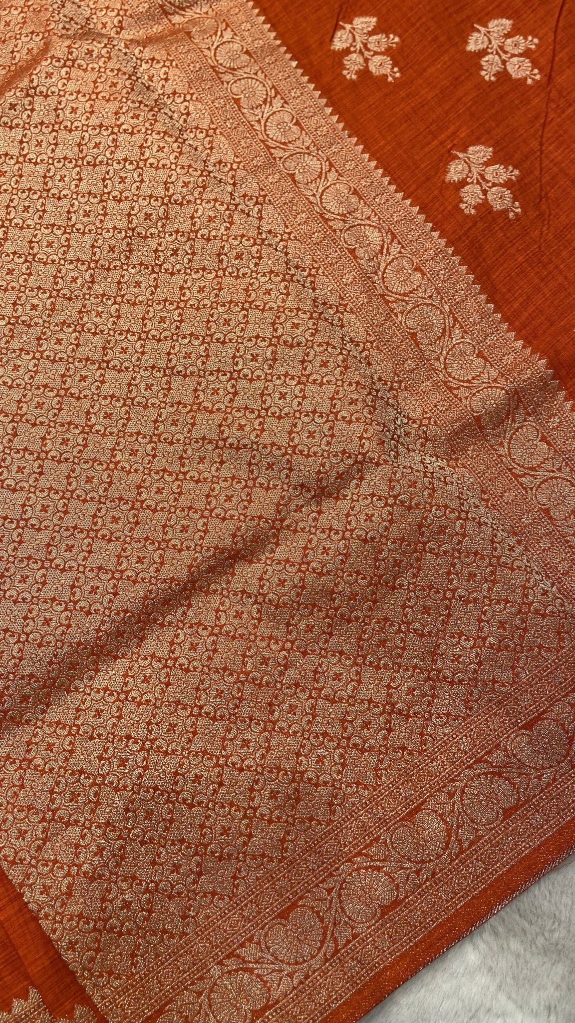 Premium Heritage Cotton Saree 🌸 - Kanjeevaram Silk Mandir