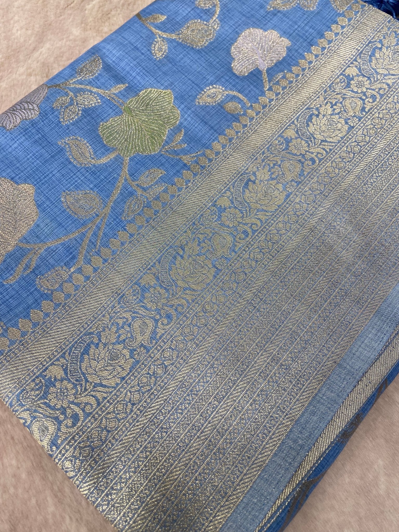 Premium Heritage Cotton Saree - Kanjeevaram Silk Mandir