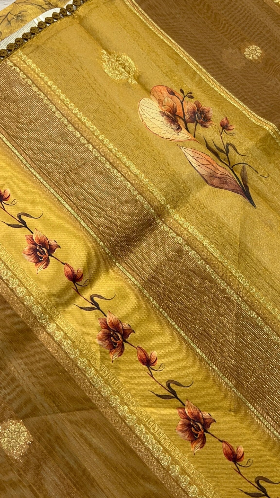 Premium Heritage Cotton Saree With Digital Print - Kanjeevaram Silk Mandir
