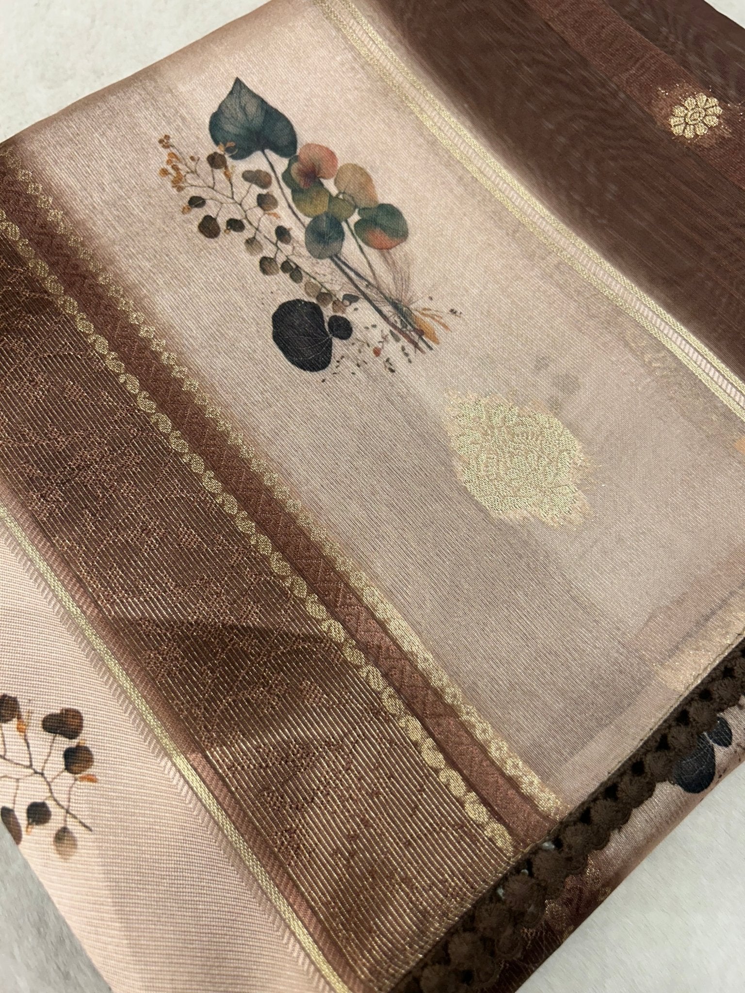 Premium Heritage Cotton Saree With Digital Print - Kanjeevaram Silk Mandir
