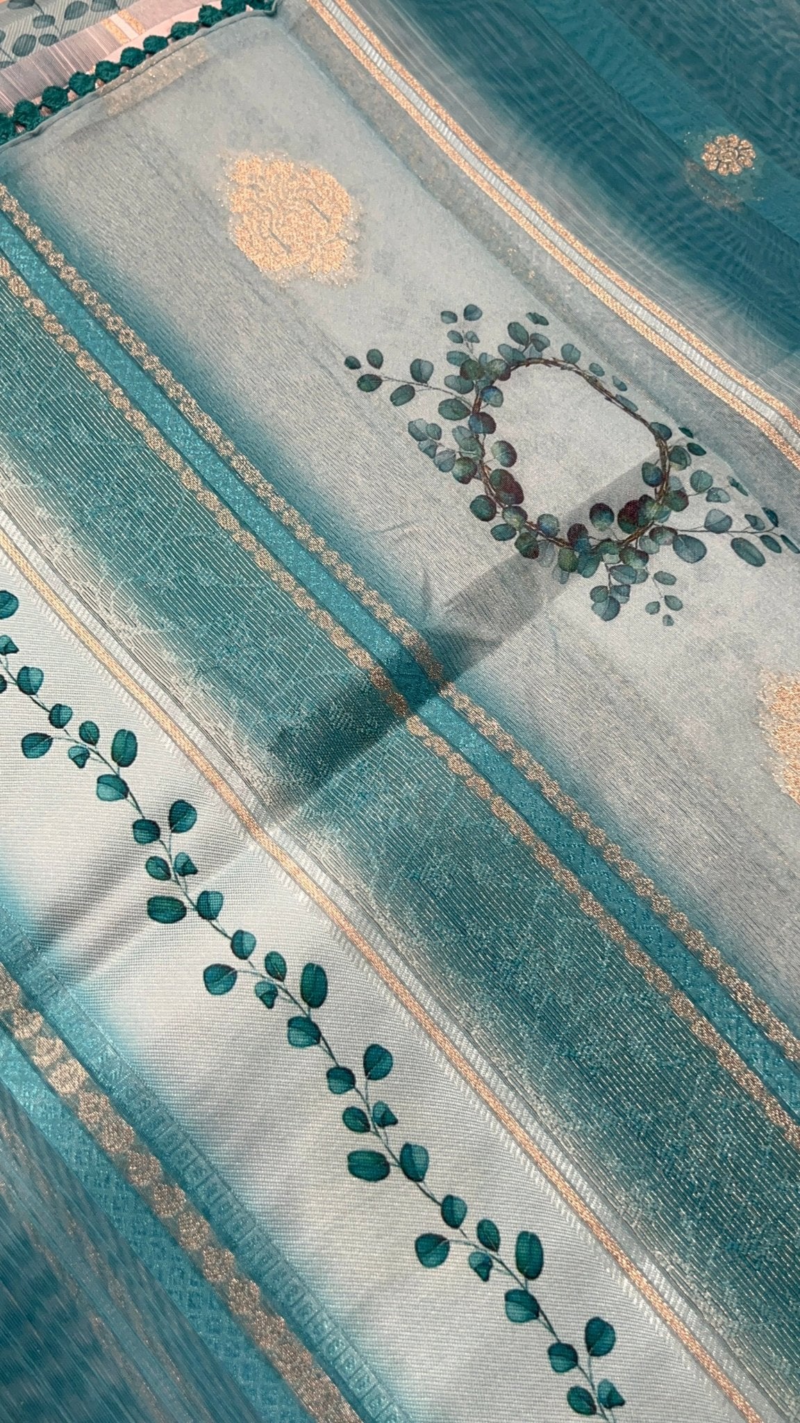 Premium Heritage Cotton Saree With Digital Print - Kanjeevaram Silk Mandir