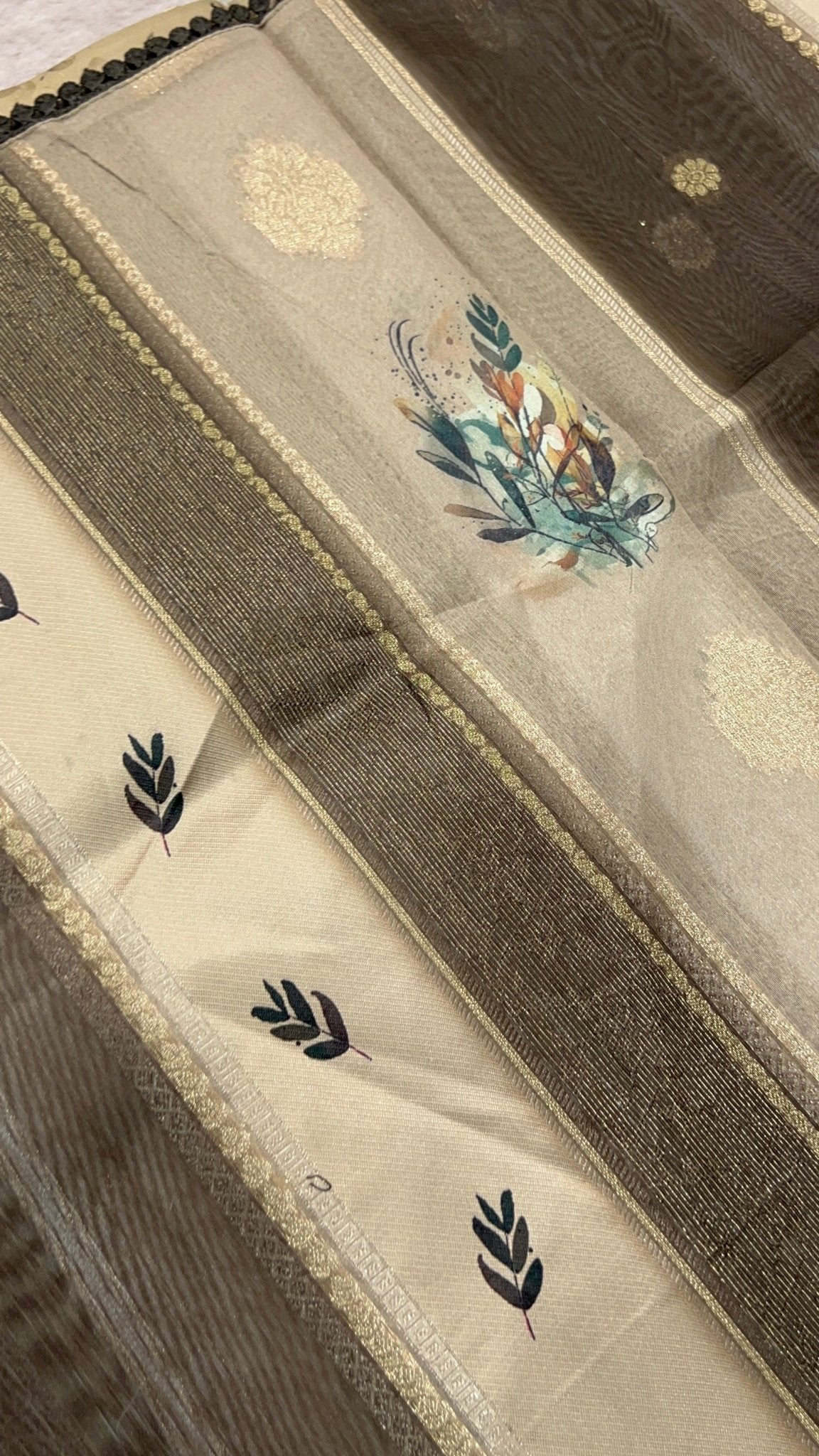 Premium Heritage Cotton Saree With Digital Print - Kanjeevaram Silk Mandir