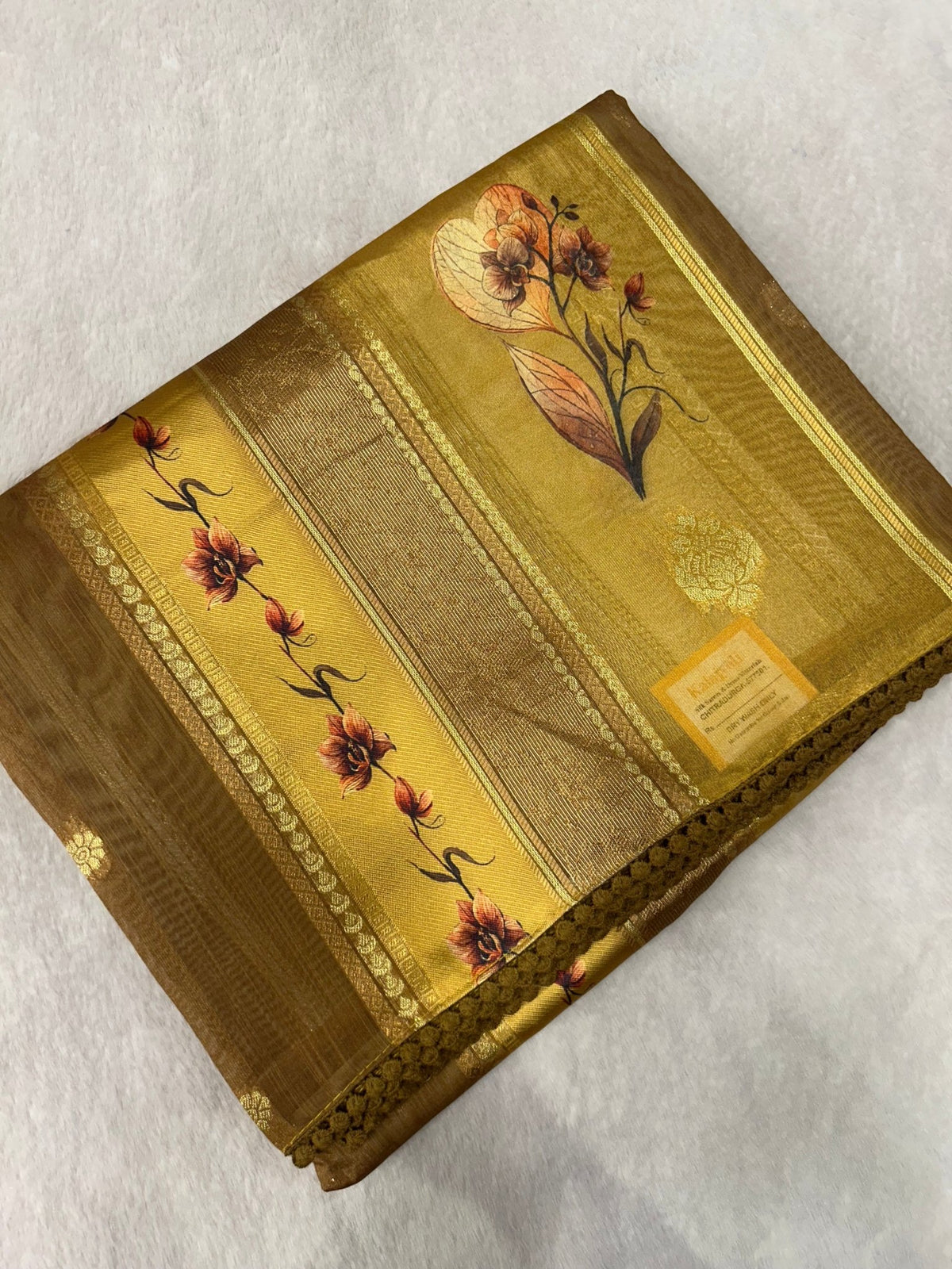 Premium Heritage Cotton Saree With Digital Print - Kanjeevaram Silk Mandir