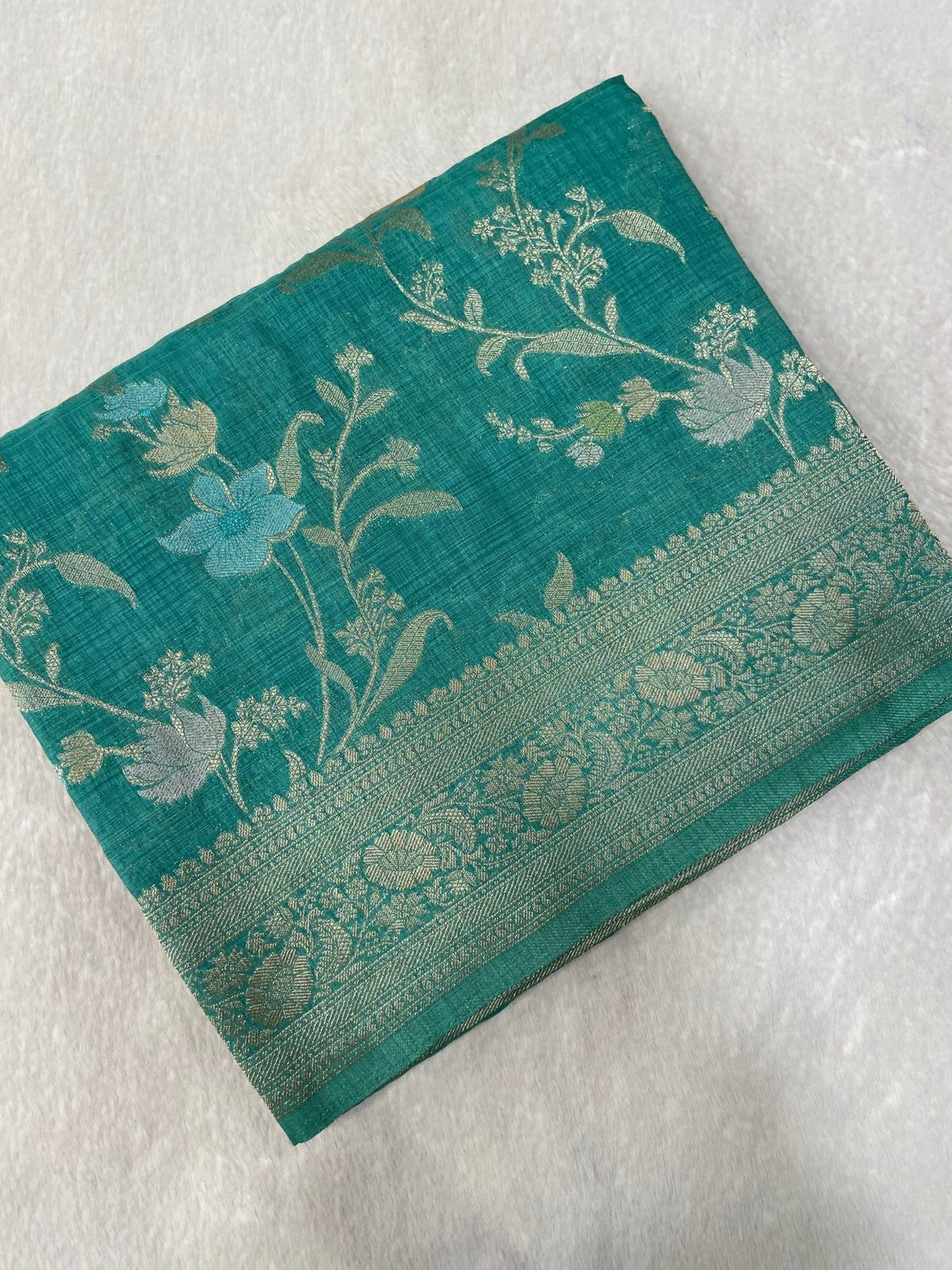 Premium Heritage Cotton Saree With Meenakari Design - Kanjeevaram Silk Mandir