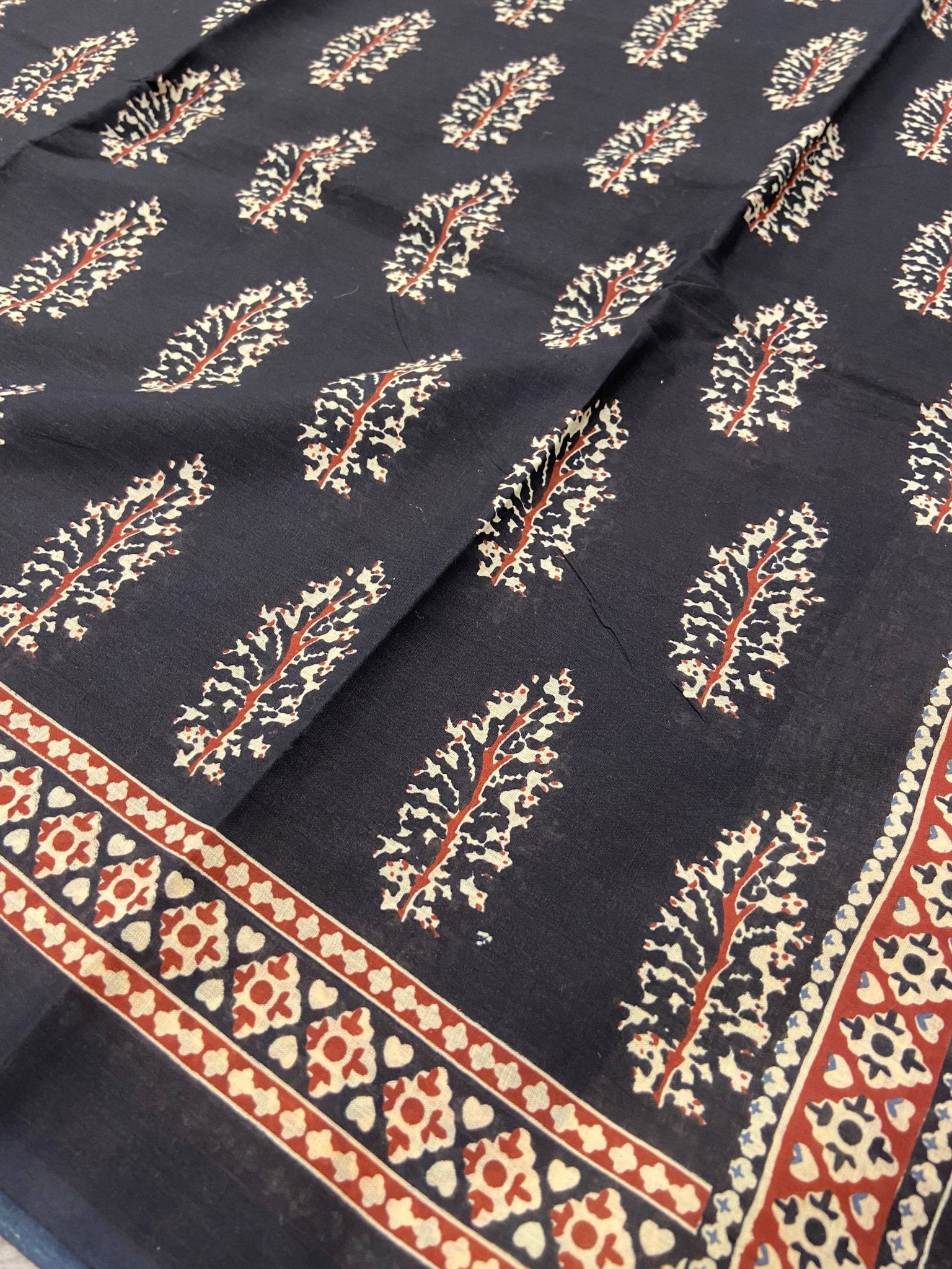 Premium Jaipur Cotton Saree - Kanjeevaram Silk Mandir