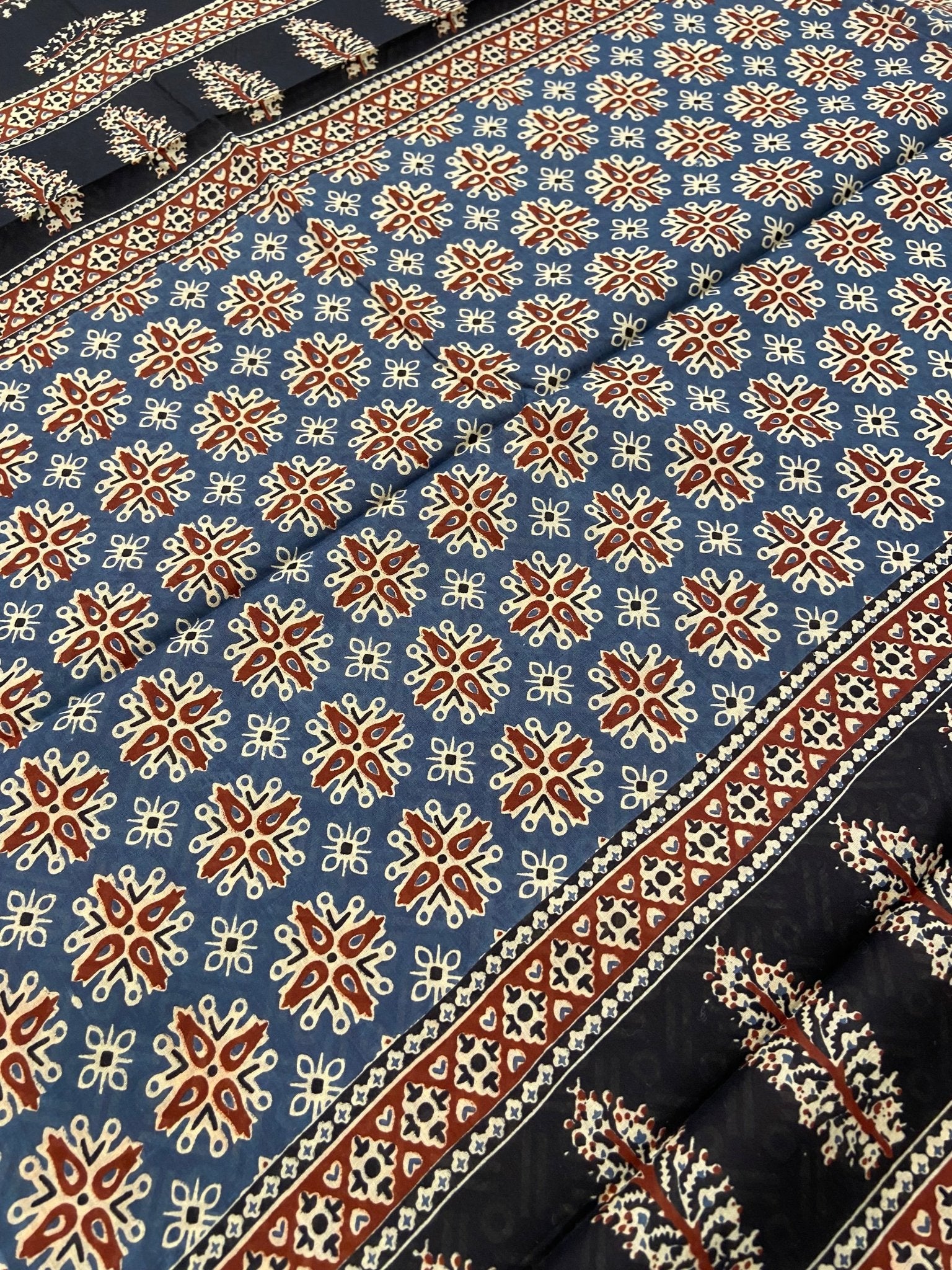 Premium Jaipur Cotton Saree - Kanjeevaram Silk Mandir