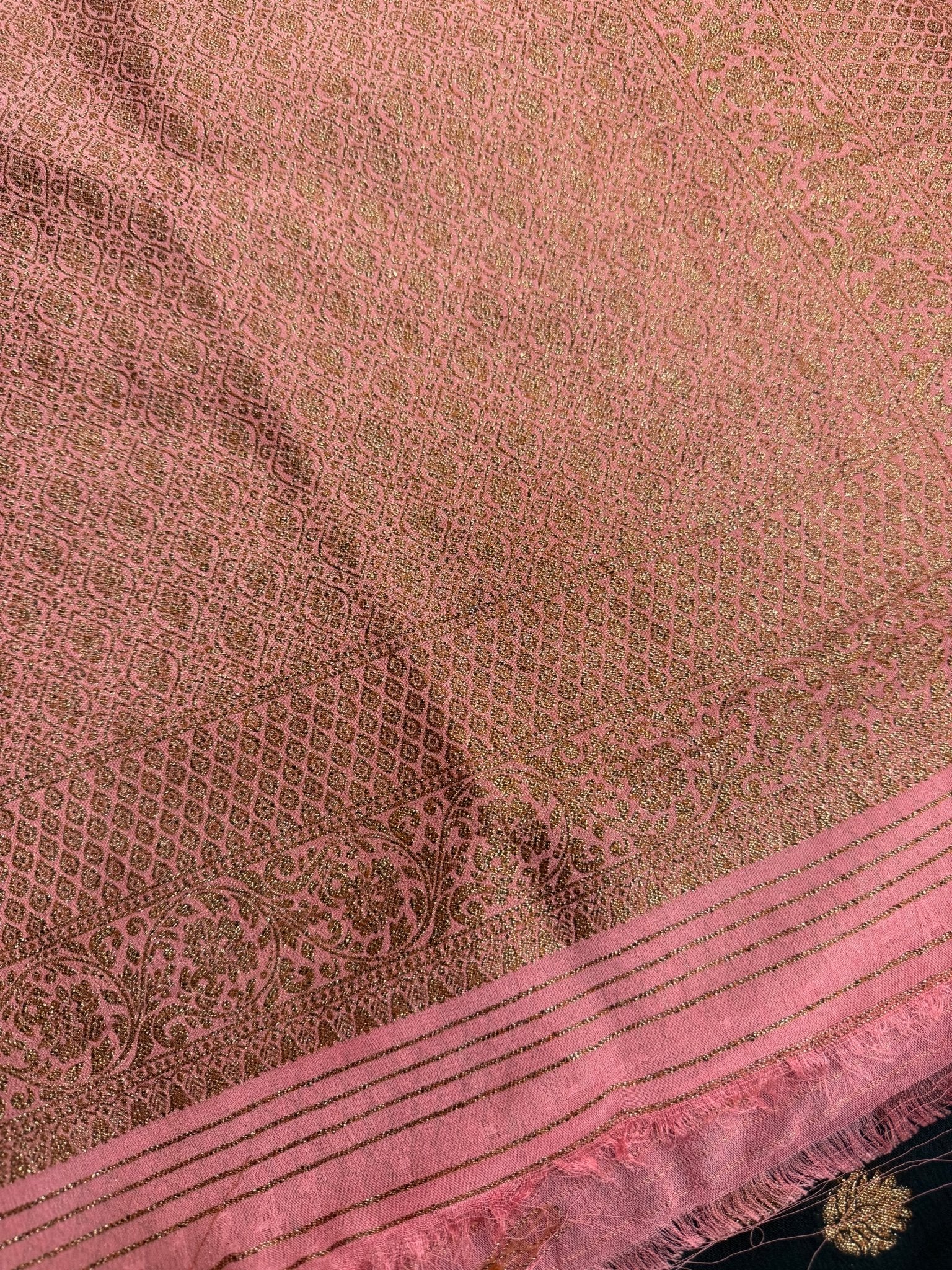 Premium Khaddi Georgette Saree - Kanjeevaram Silk Mandir