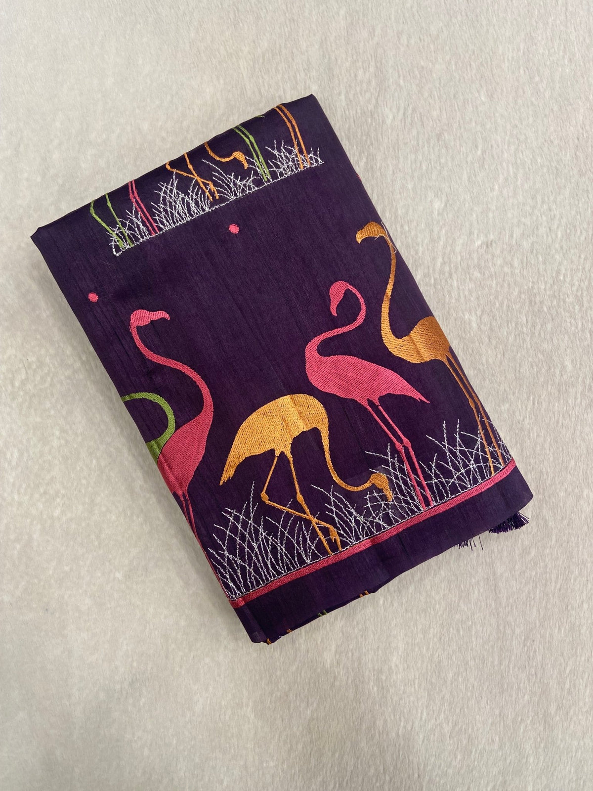 Premium Kosa Embroidery Saree - Kanjeevaram Silk Mandir