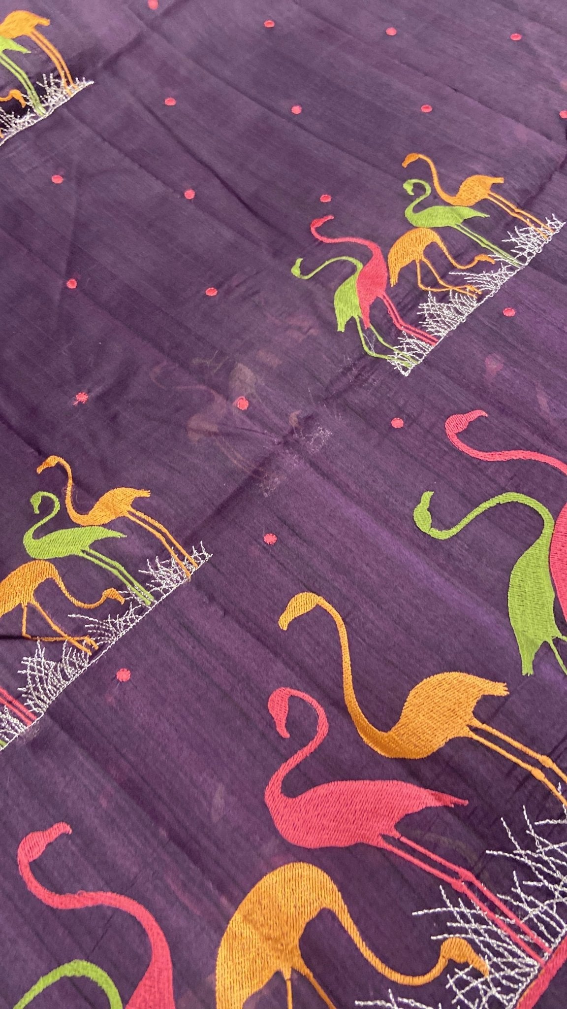 Premium Kosa Embroidery Saree - Kanjeevaram Silk Mandir