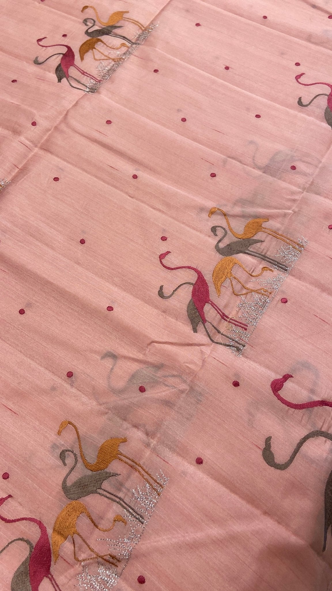Premium Kosa Embroidery Saree - Kanjeevaram Silk Mandir