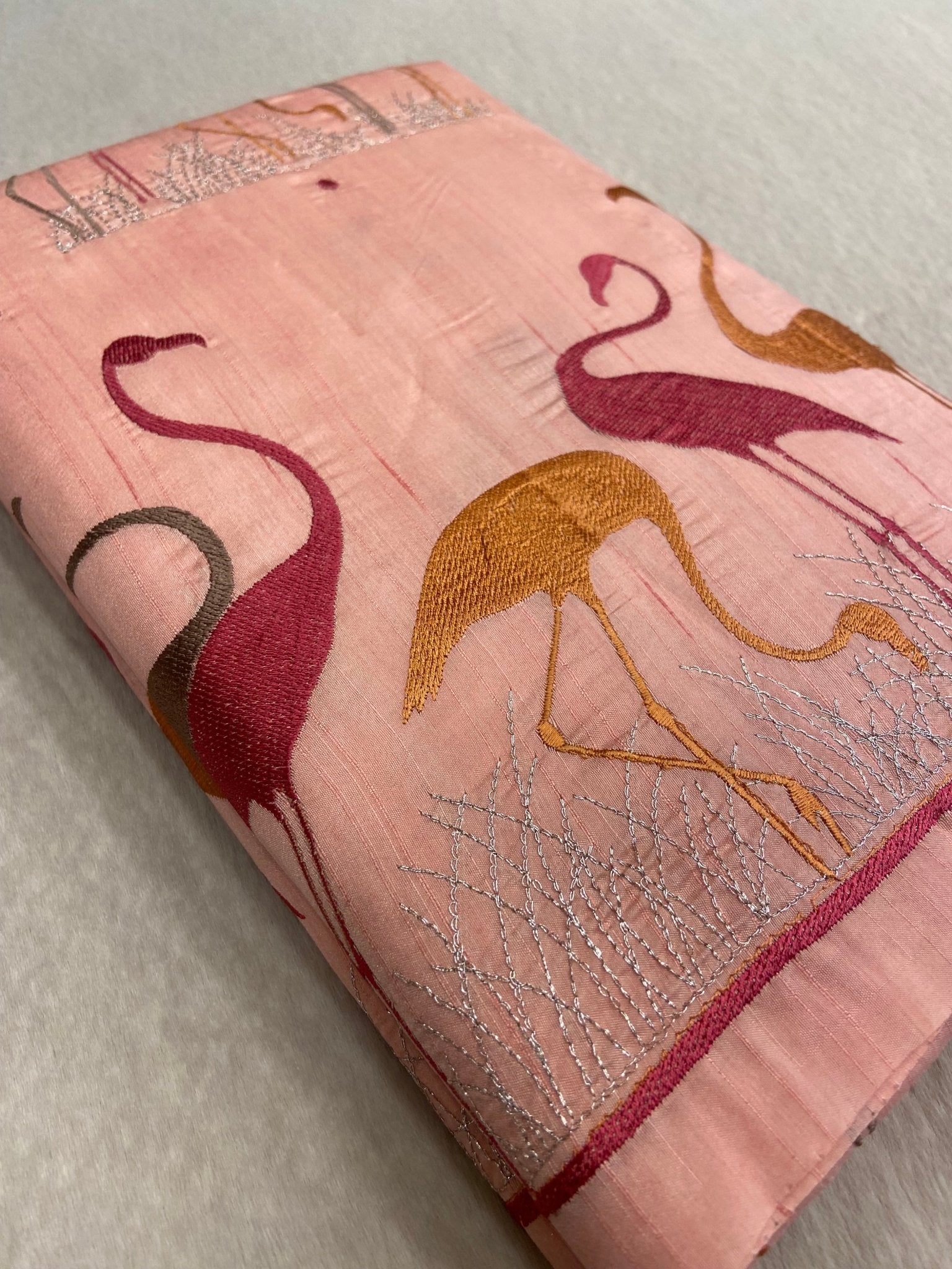 Premium Kosa Embroidery Saree - Kanjeevaram Silk Mandir