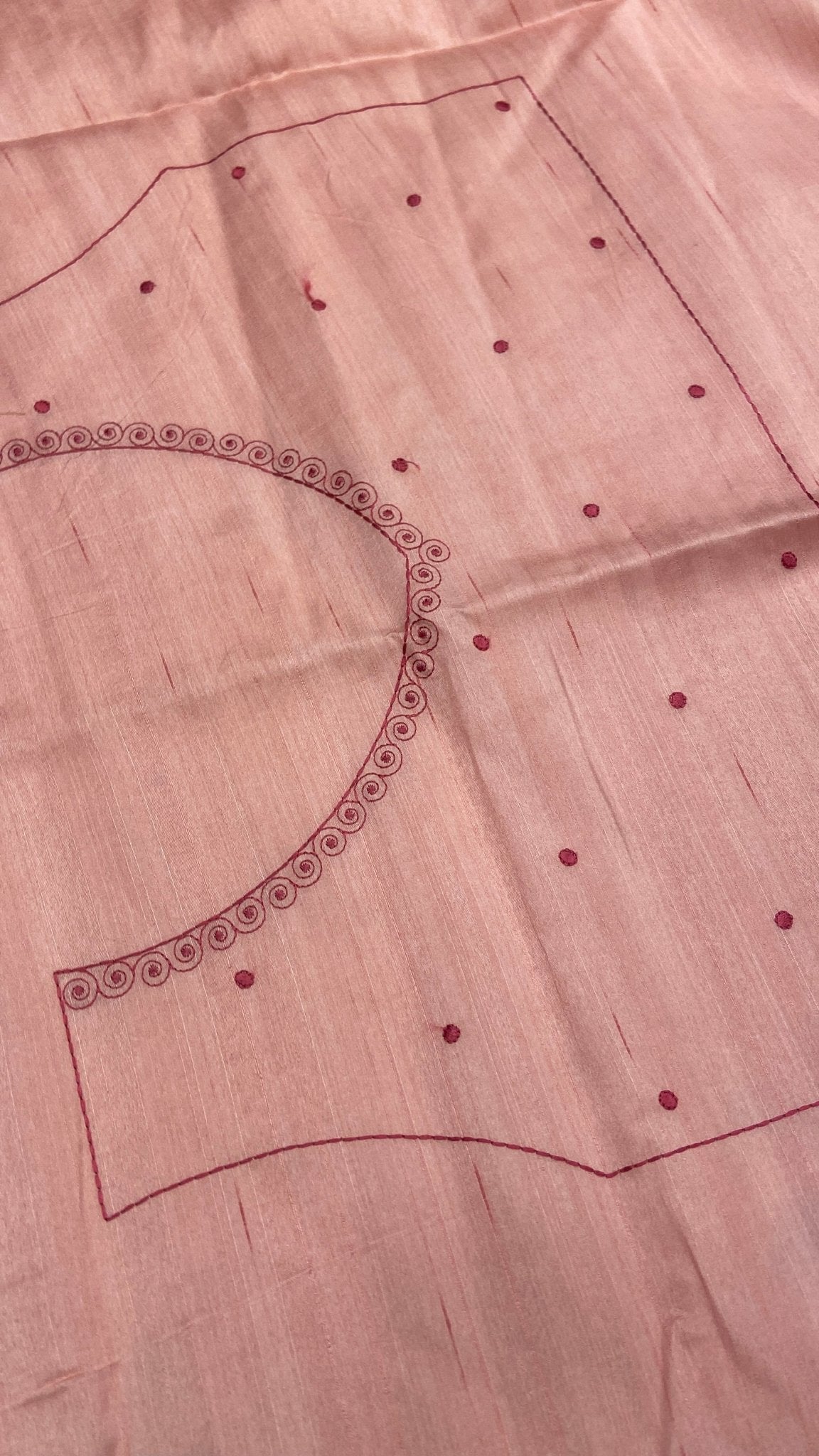 Premium Kosa Embroidery Saree - Kanjeevaram Silk Mandir