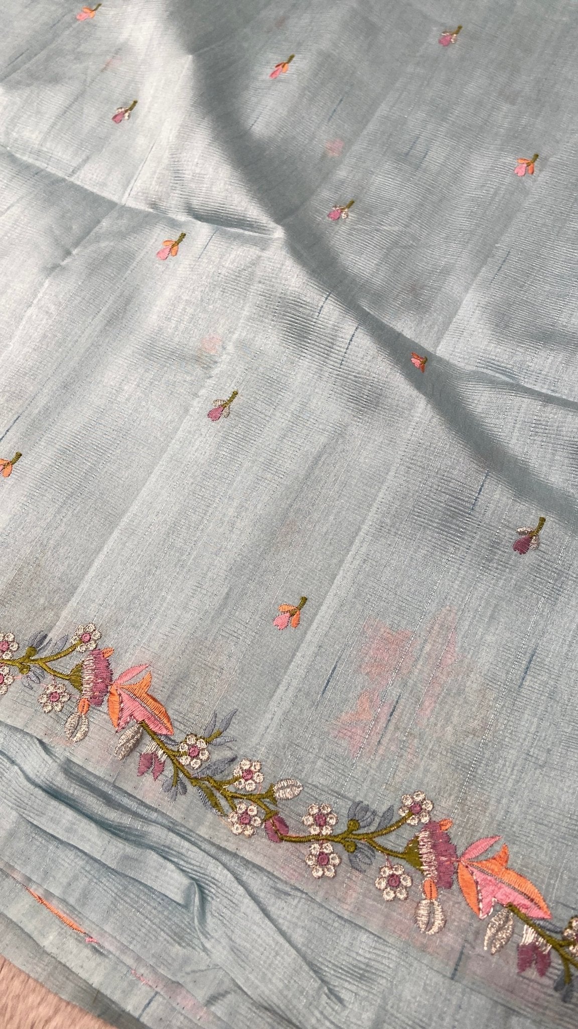 Premium Kosa Embroidery Saree - Kanjeevaram Silk Mandir