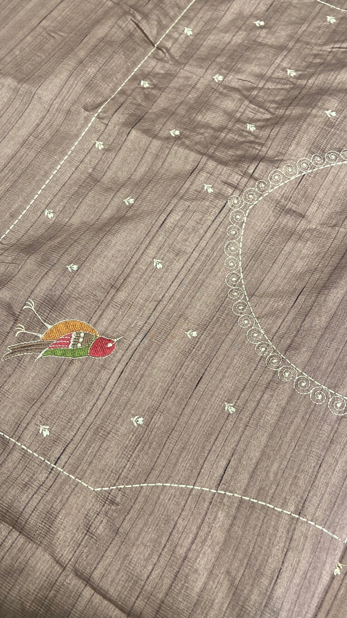 Premium kosa embroidery saree - Kanjeevaram Silk Mandir
