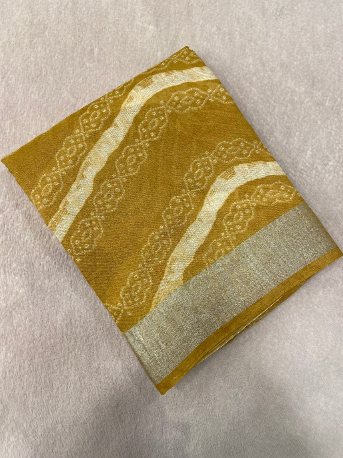 Premium Linen Saree - Kanjeevaram Silk Mandir