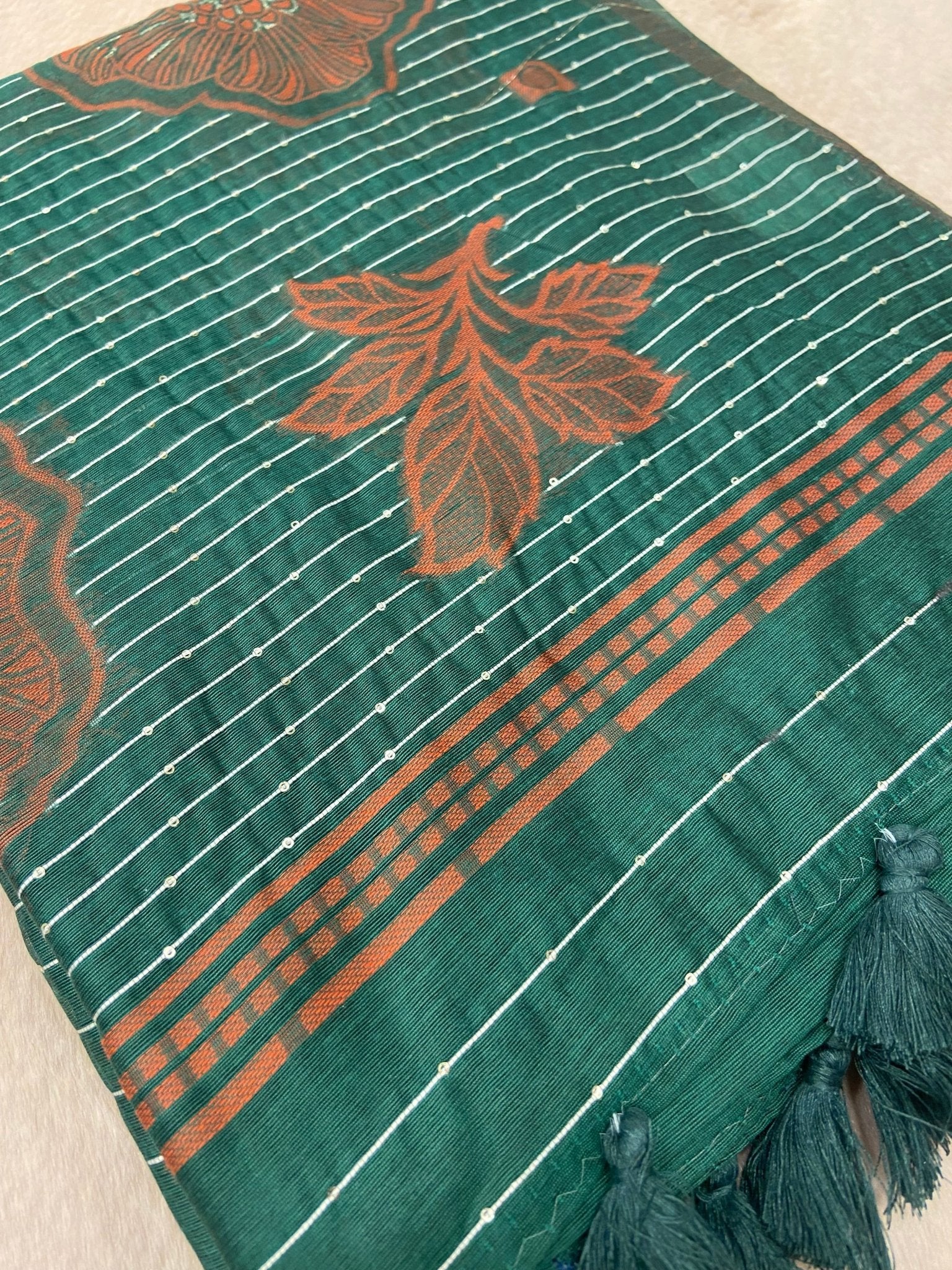 Premium Mal Cotton Saree - Kanjeevaram Silk Mandir