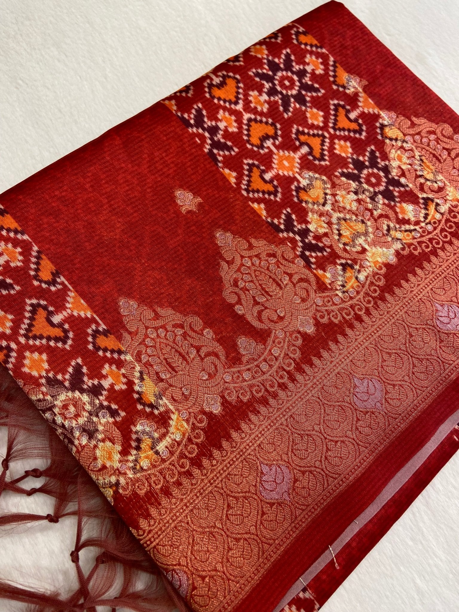 Premium Mashru Silk Saree - Kanjeevaram Silk Mandir