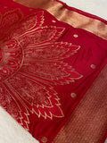 Premium Mashru Silk Saree - Kanjeevaram Silk Mandir