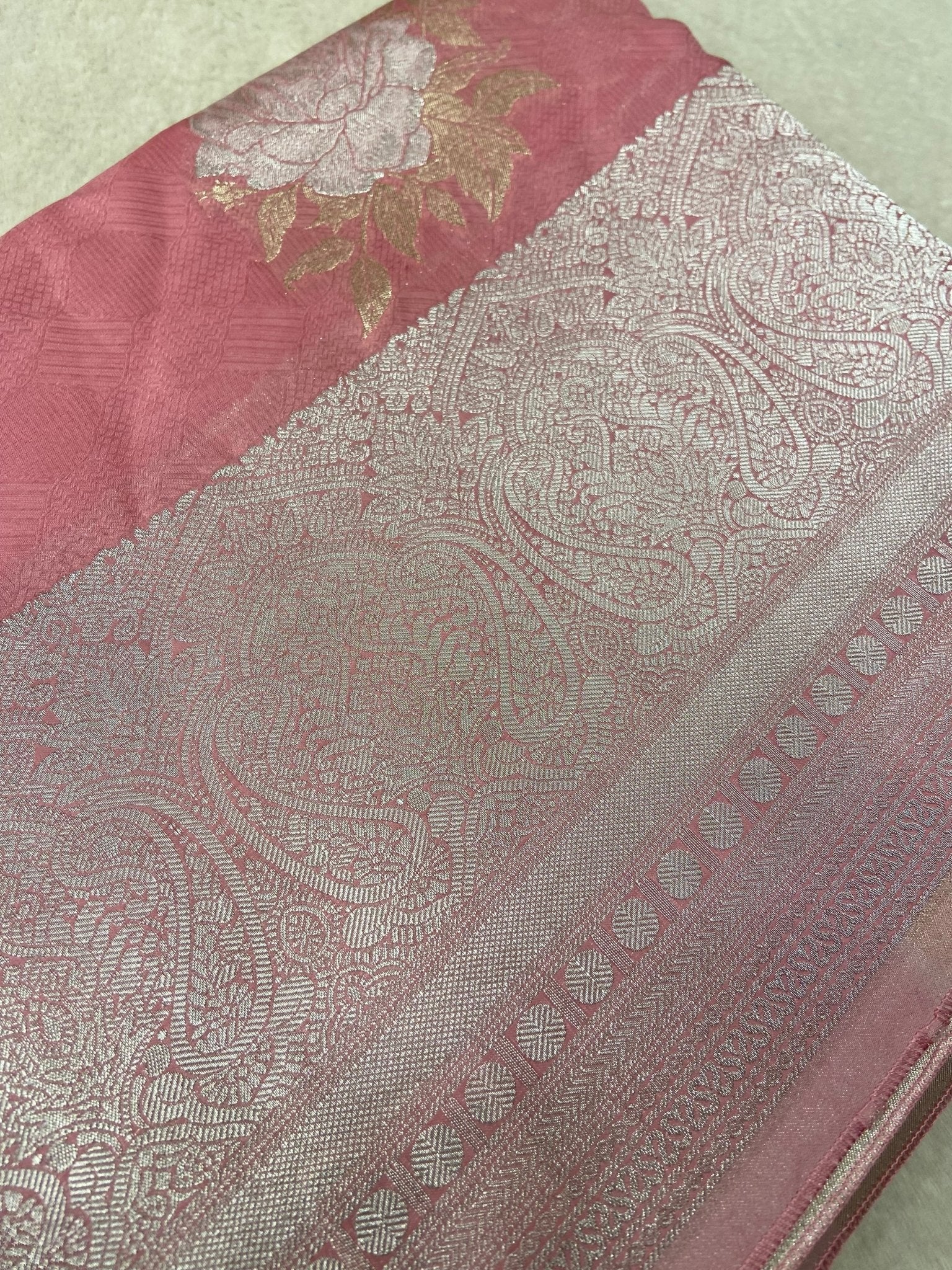 Premium Mashru Silk Saree - Kanjeevaram Silk Mandir
