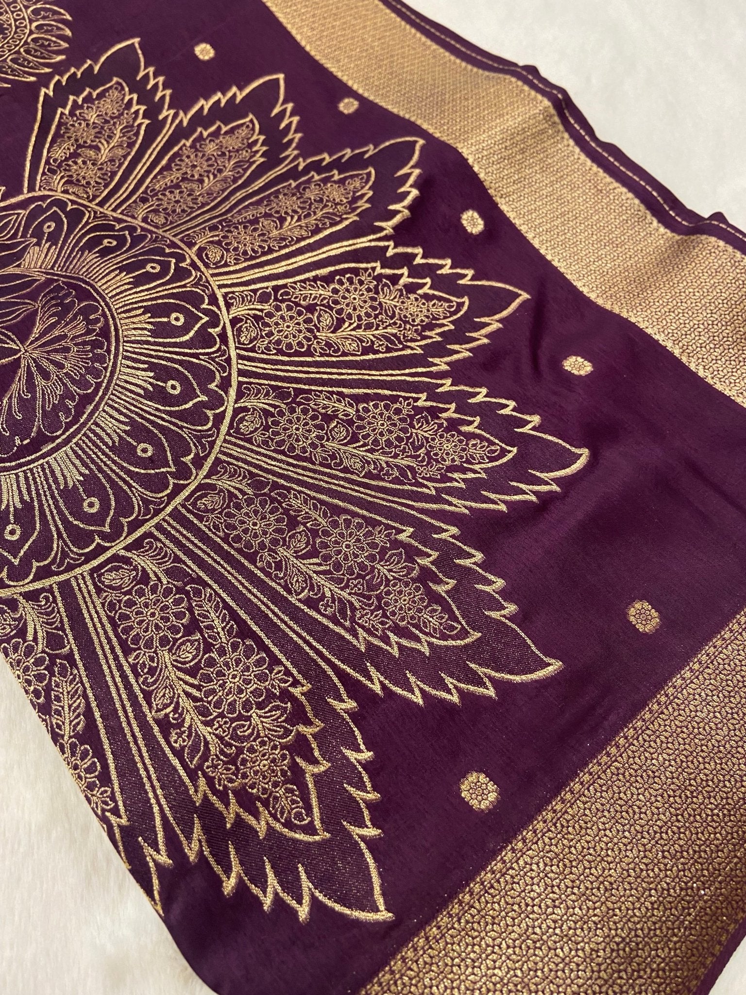 Premium Mashru Silk Saree - Kanjeevaram Silk Mandir
