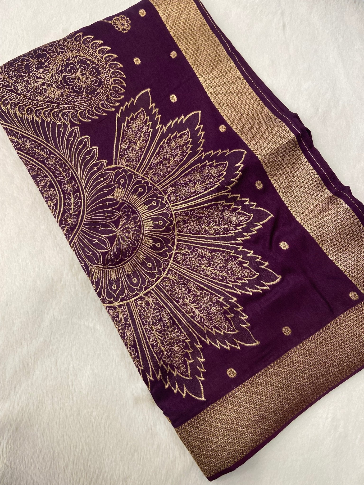 Premium Mashru Silk Saree - Kanjeevaram Silk Mandir