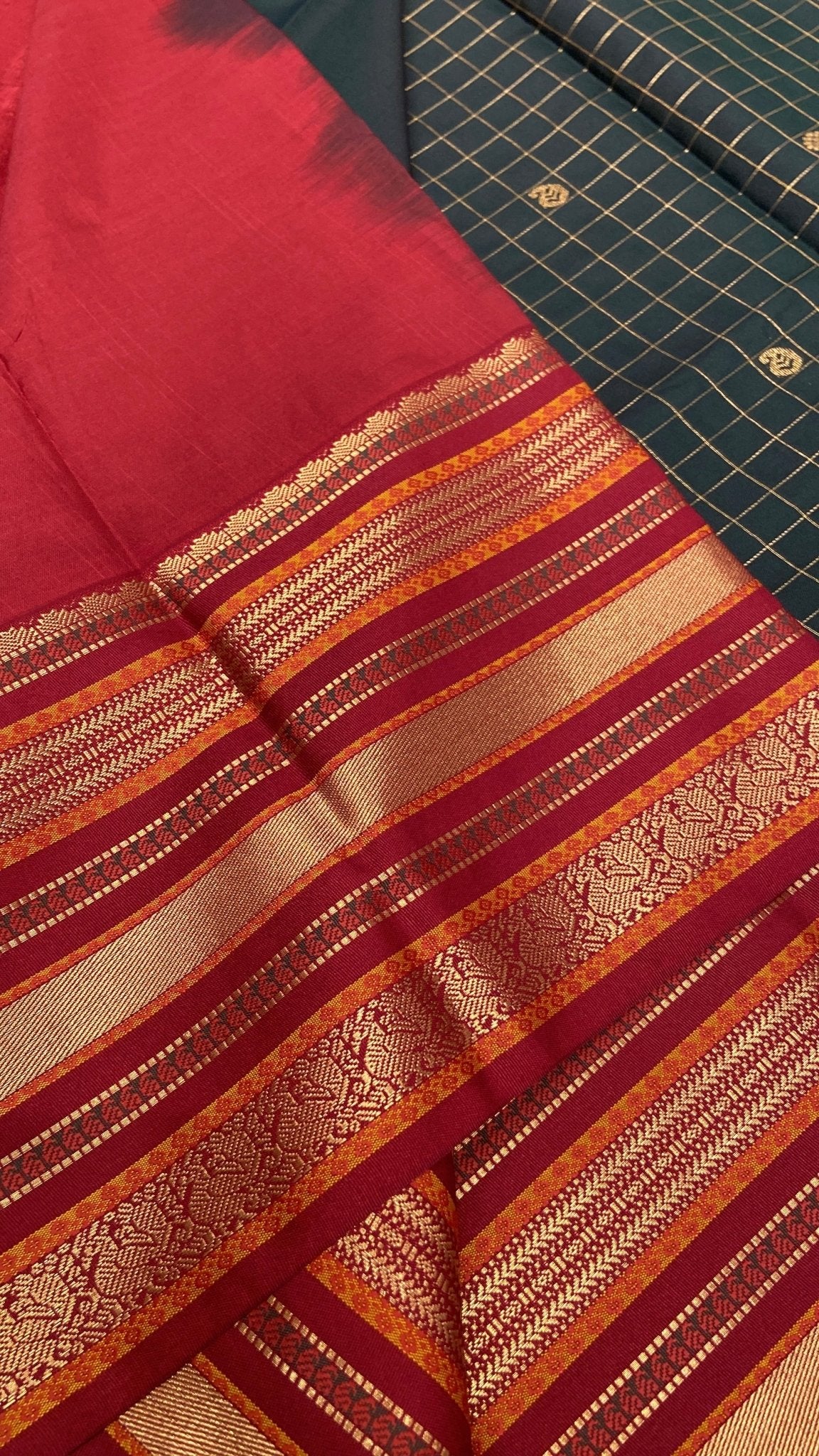 Premium Mini Kanchi Silk Saree💚 - Kanjeevaram Silk Mandir