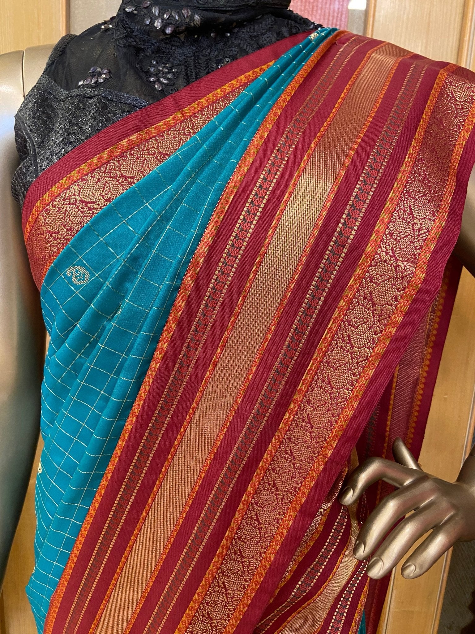 Premium Mini Kanchi Silk Saree - Kanjeevaram Silk Mandir
