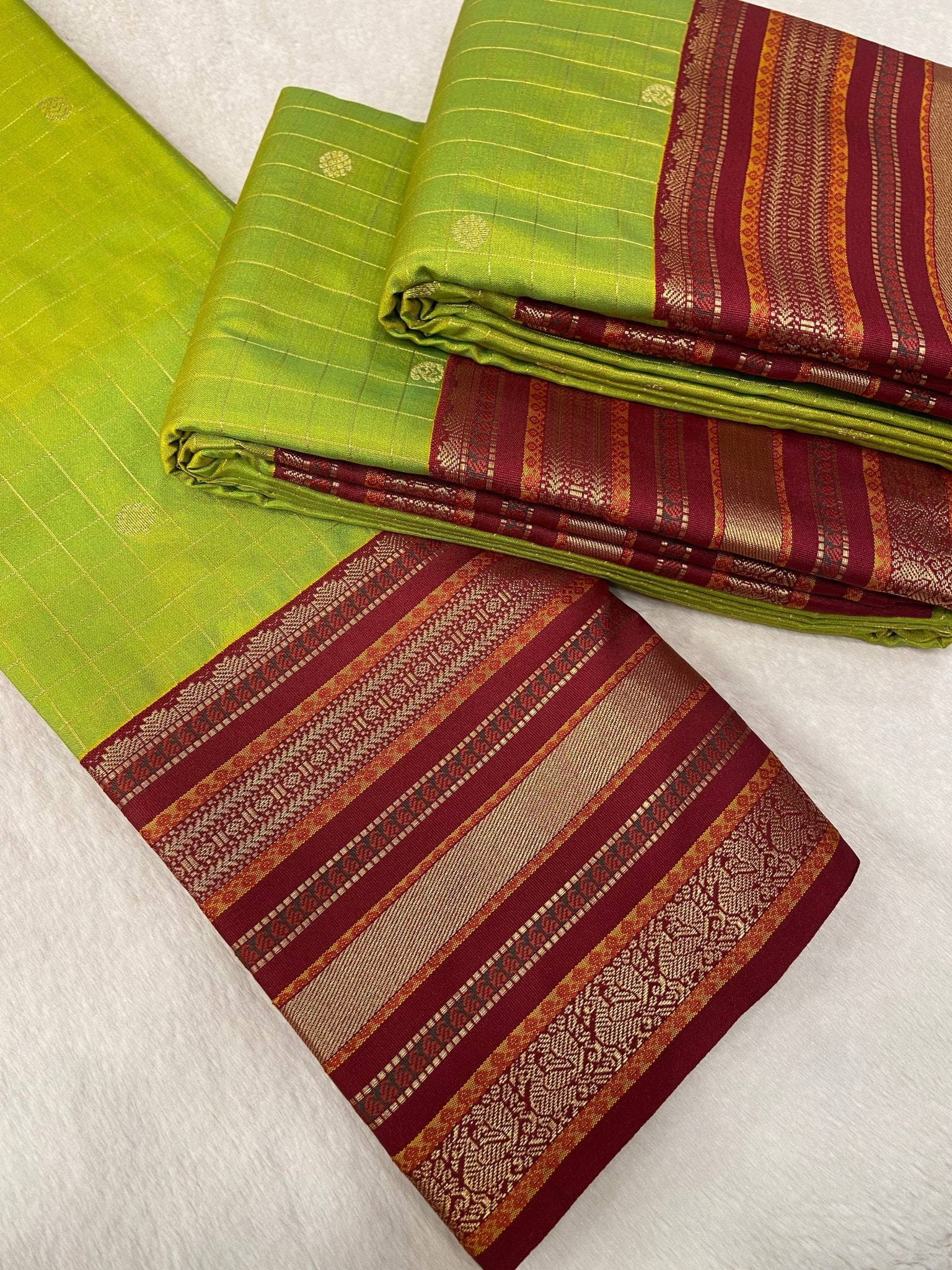Premium Mini Kanchi Silk Saree - Kanjeevaram Silk Mandir