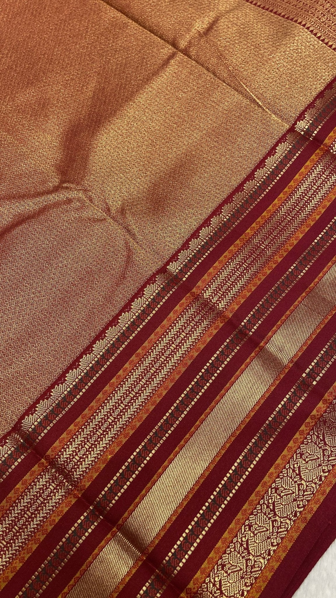 Premium Mini Kanchi Silk Saree💚 - Kanjeevaram Silk Mandir