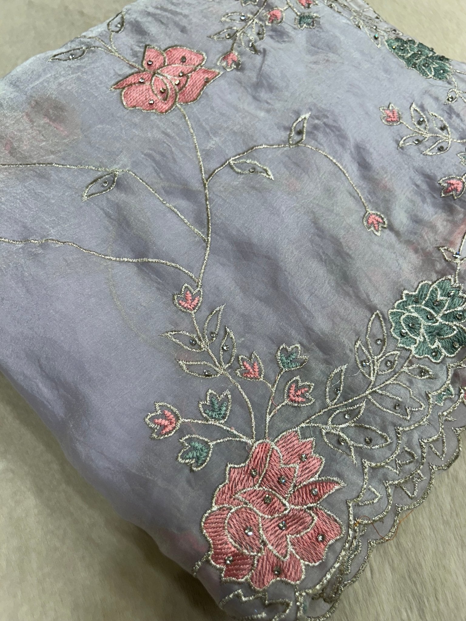 Premium Organza Saree - Kanjeevaram Silk Mandir