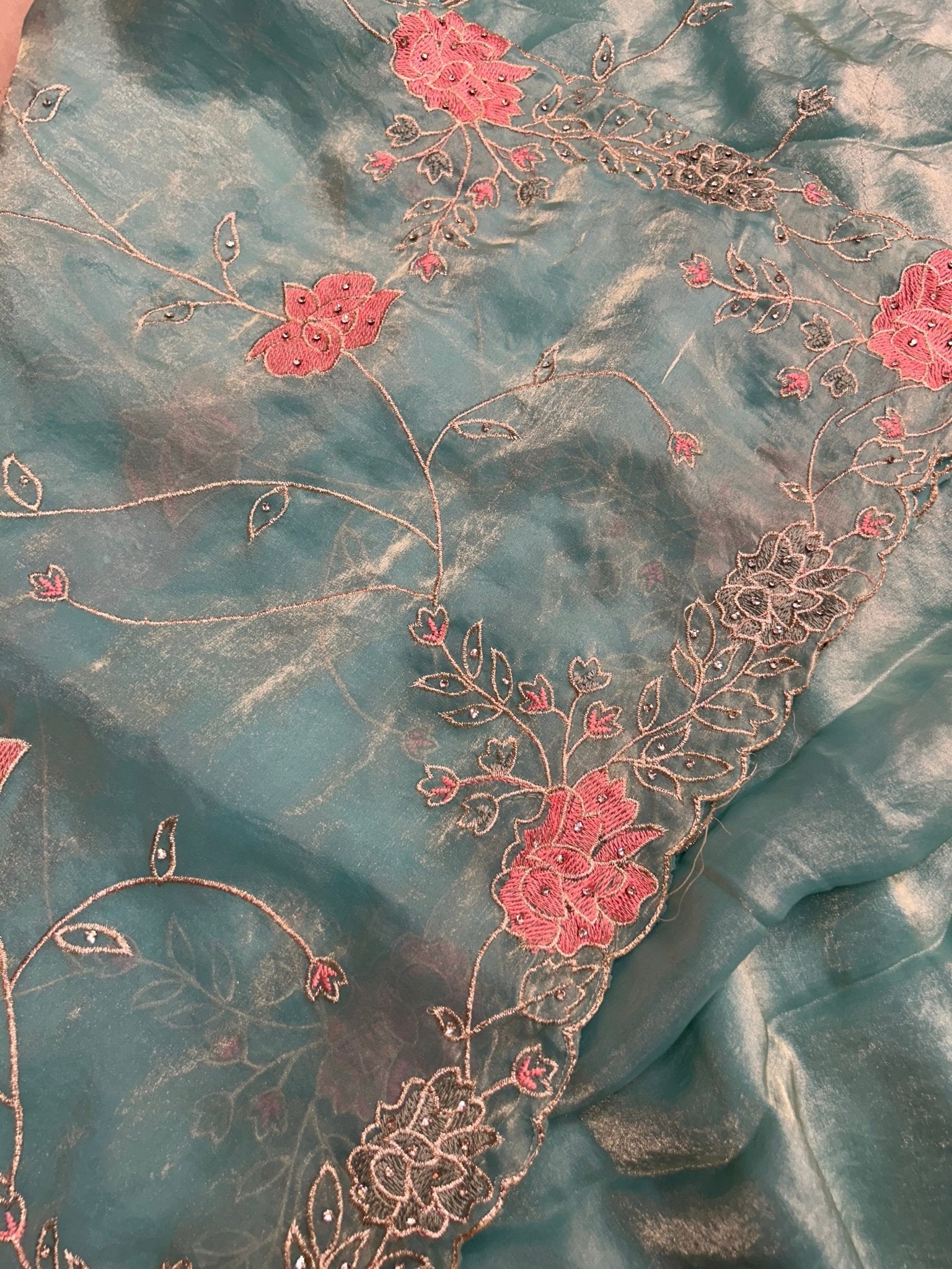 Premium Organza Saree - Kanjeevaram Silk Mandir