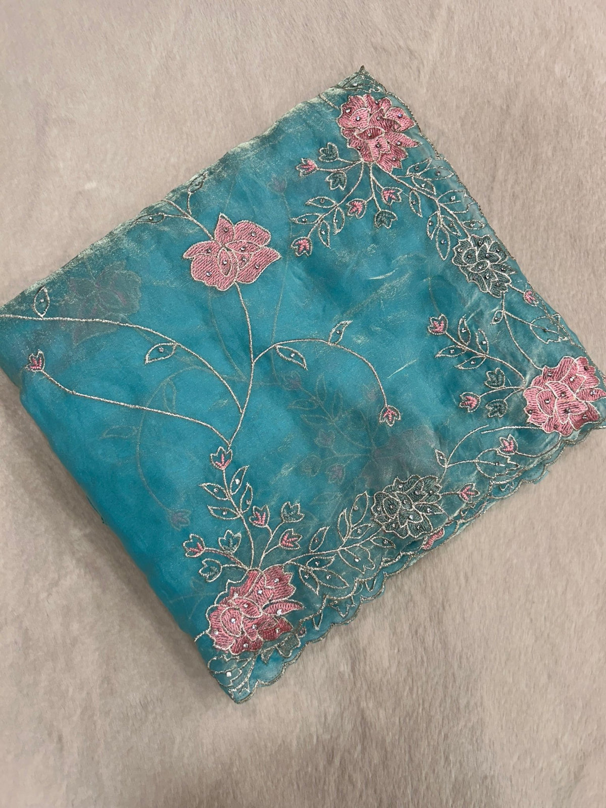 Premium Organza Saree - Kanjeevaram Silk Mandir