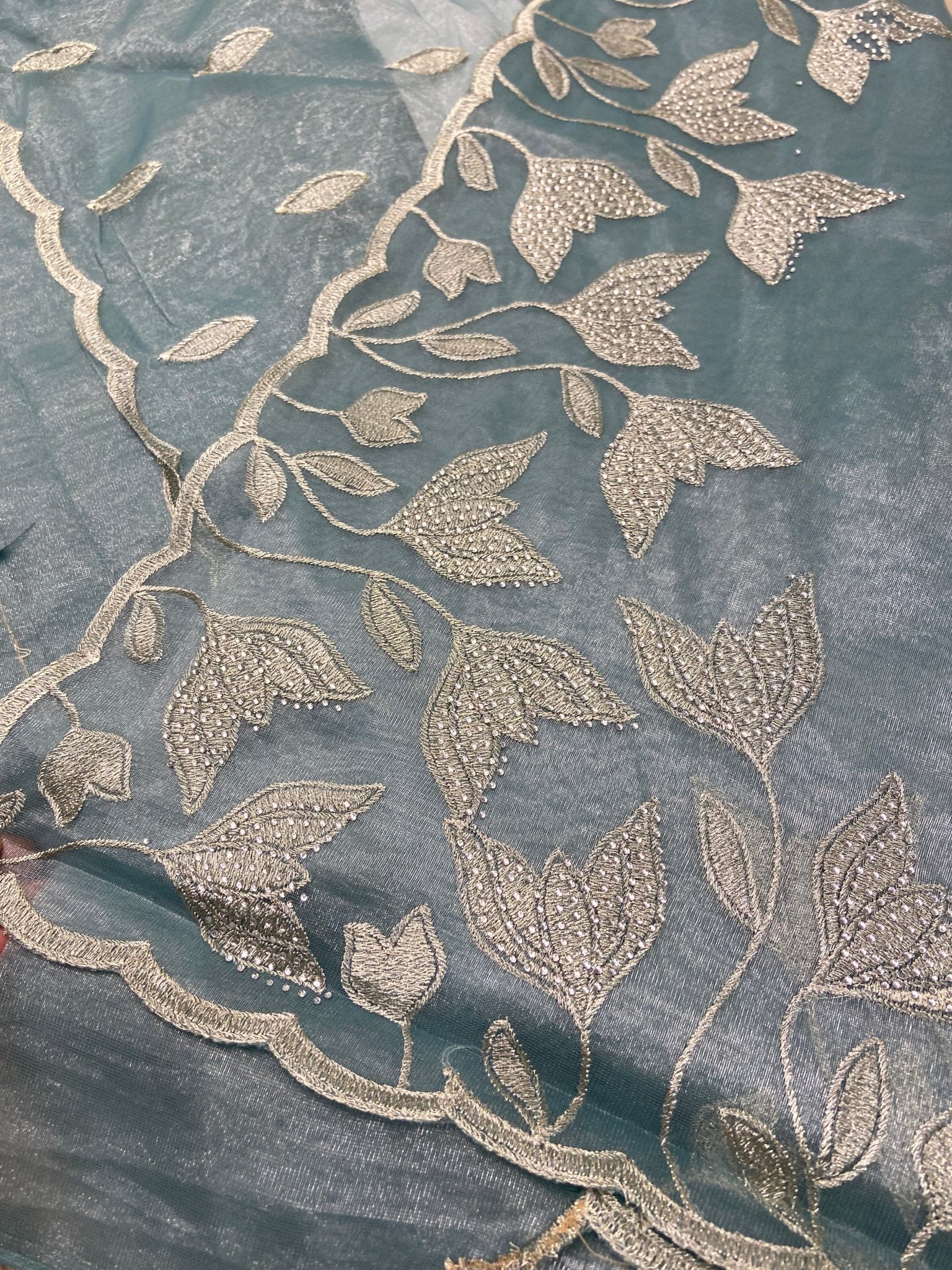 Premium organza saree - Kanjeevaram Silk Mandir