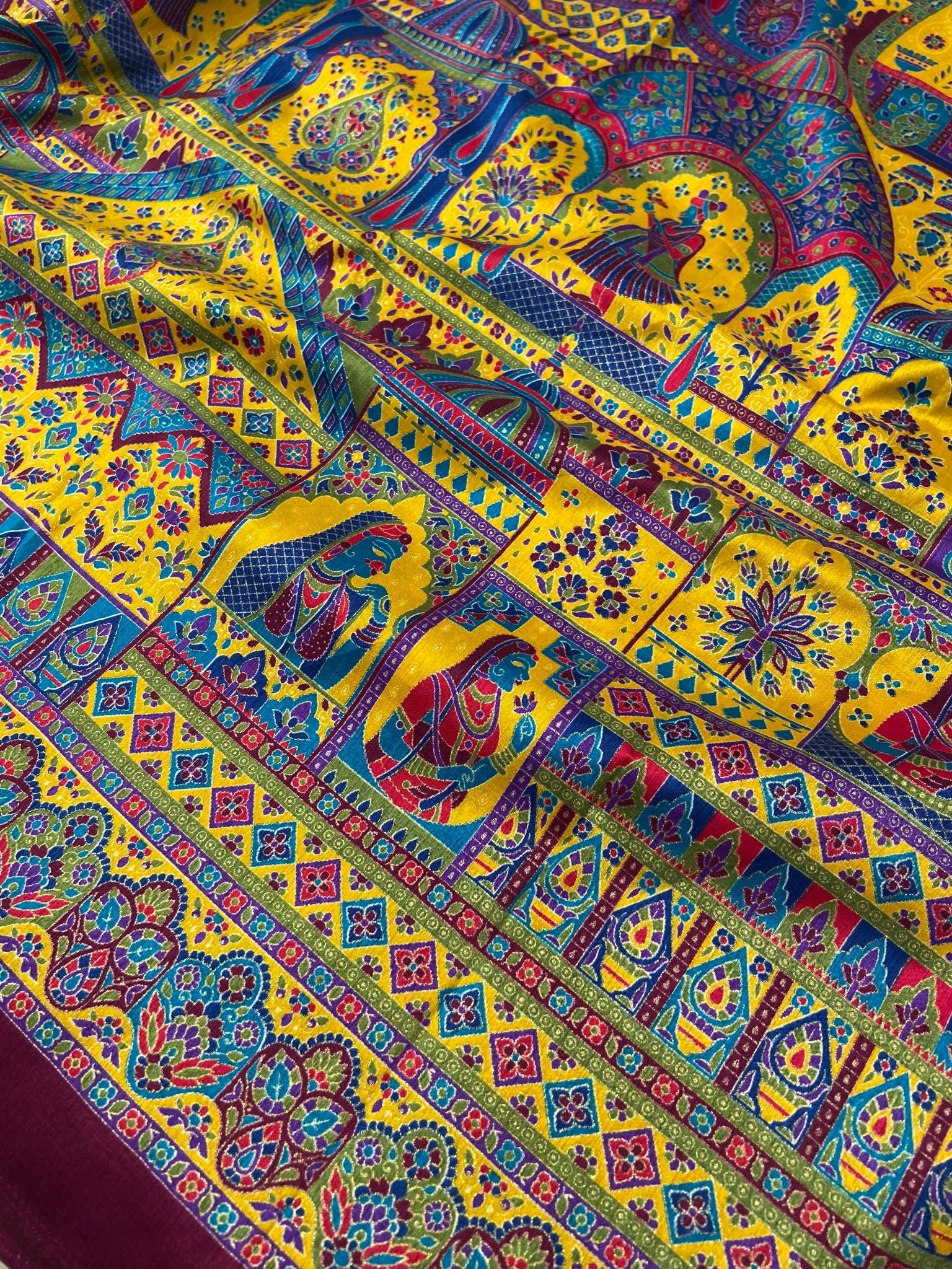 Premium Pashmina Silk Saree - Kanjeevaram Silk Mandir