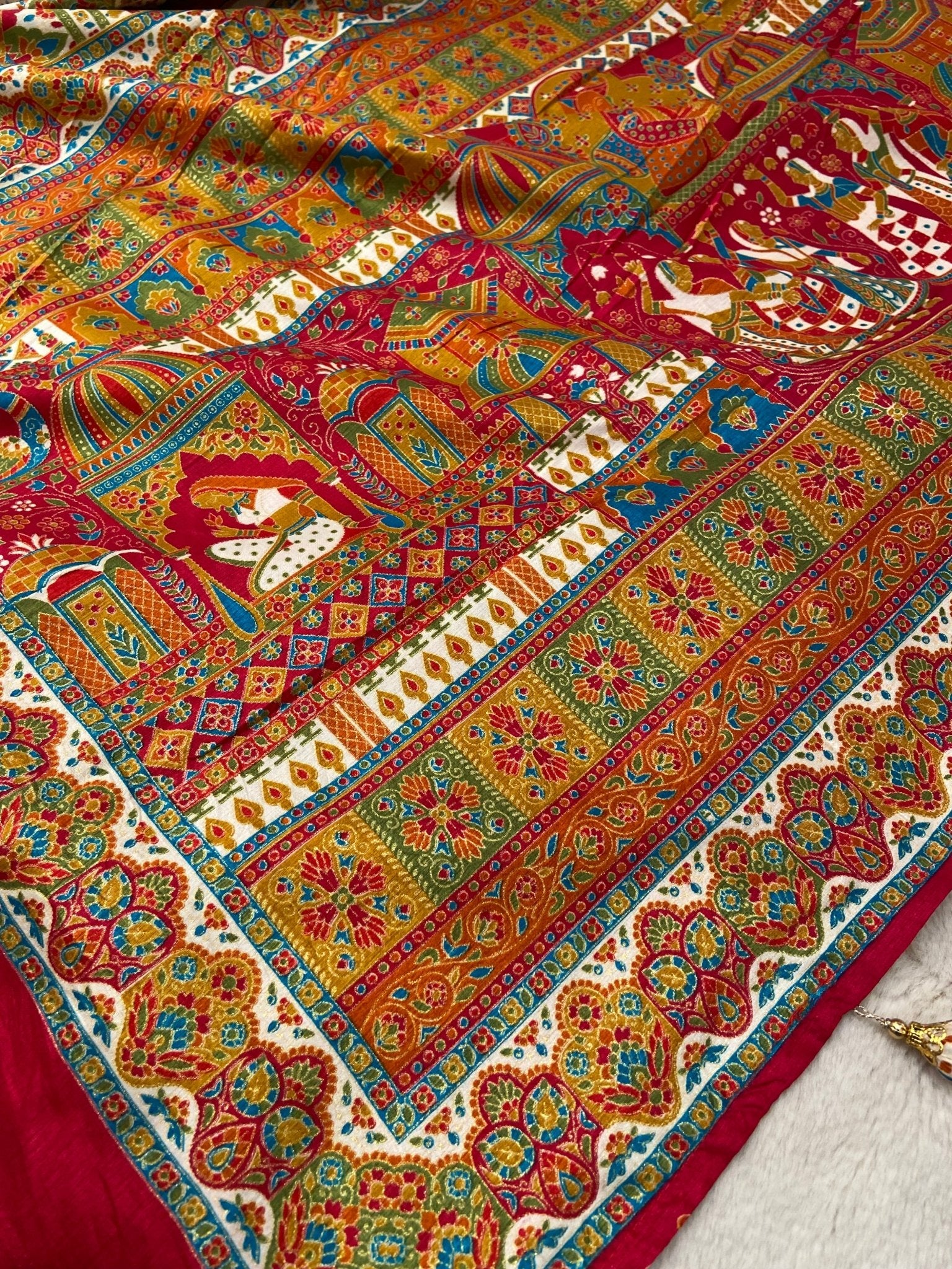 Premium Pashmina Silk Saree 🔥 - Kanjeevaram Silk Mandir