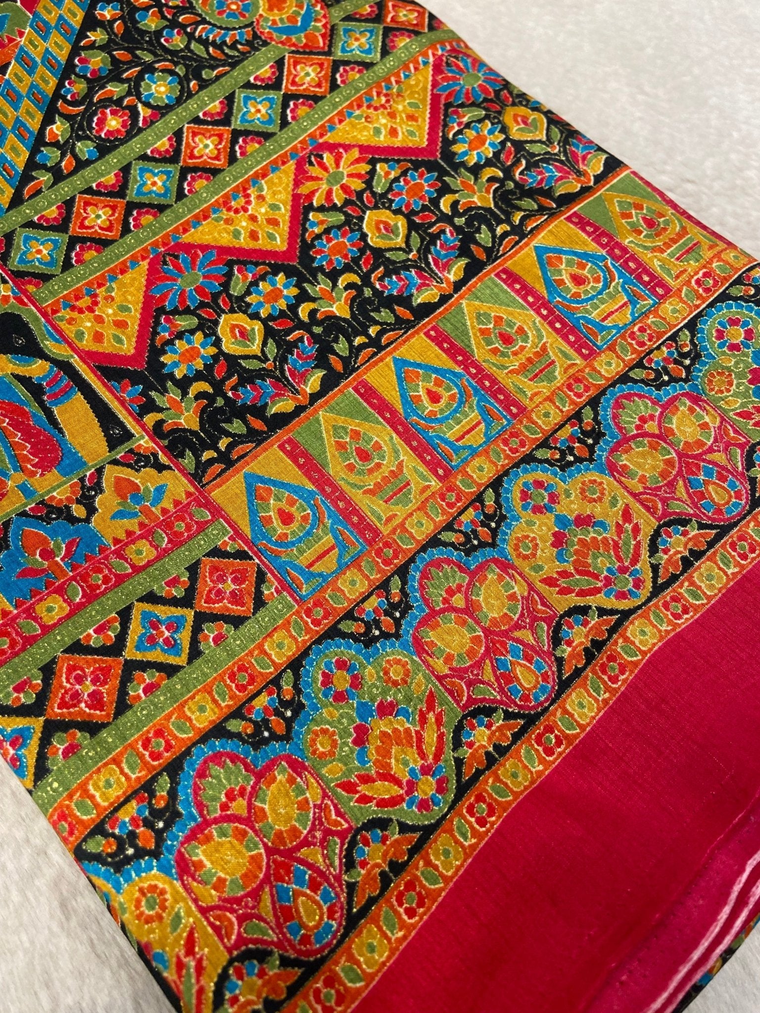 Premium Pashmina Silk Saree🖤 - Kanjeevaram Silk Mandir