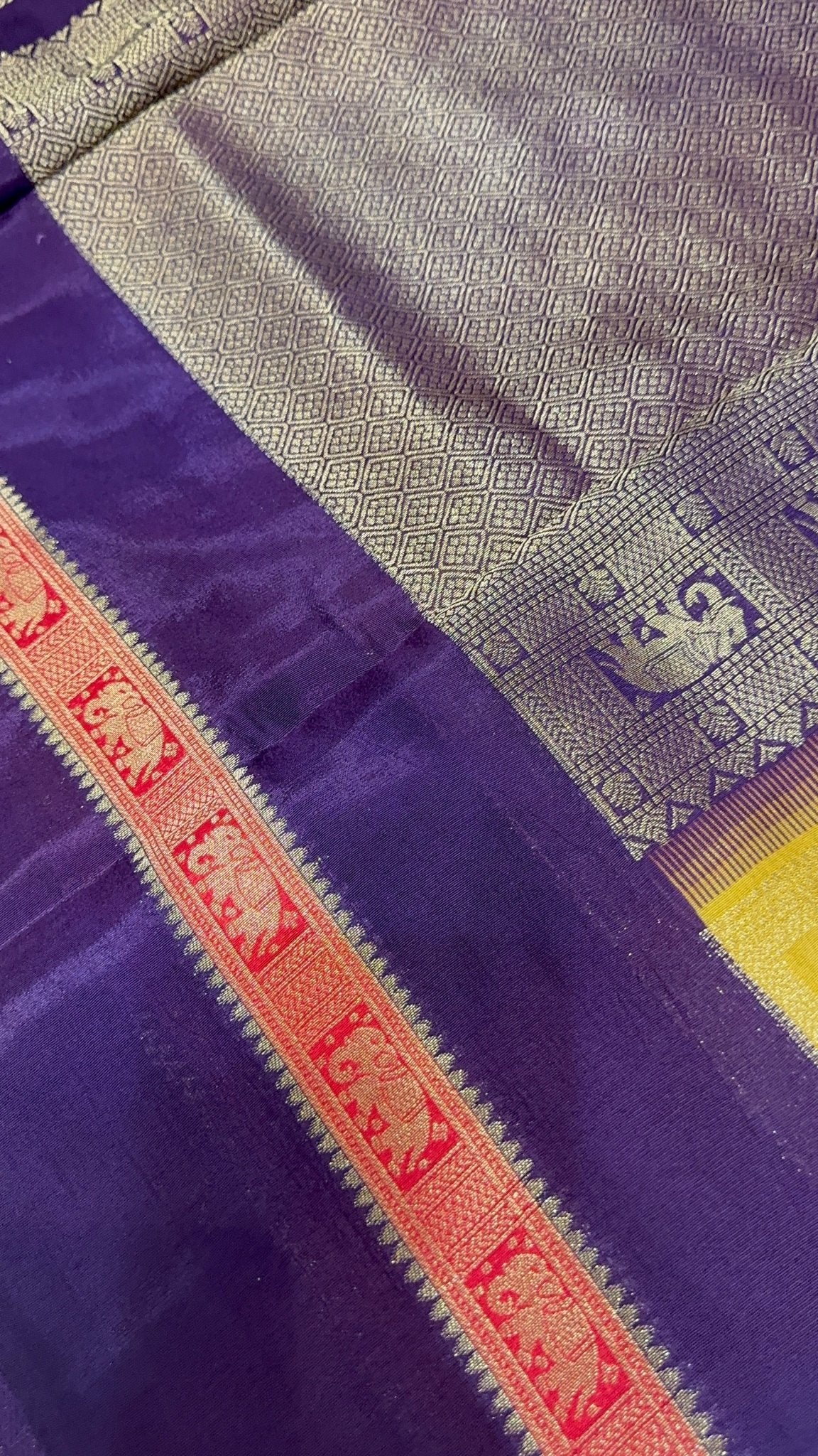 Premium Pure Mix Mysore Crepe Silk Saree (Washable) - Kanjeevaram Silk Mandir