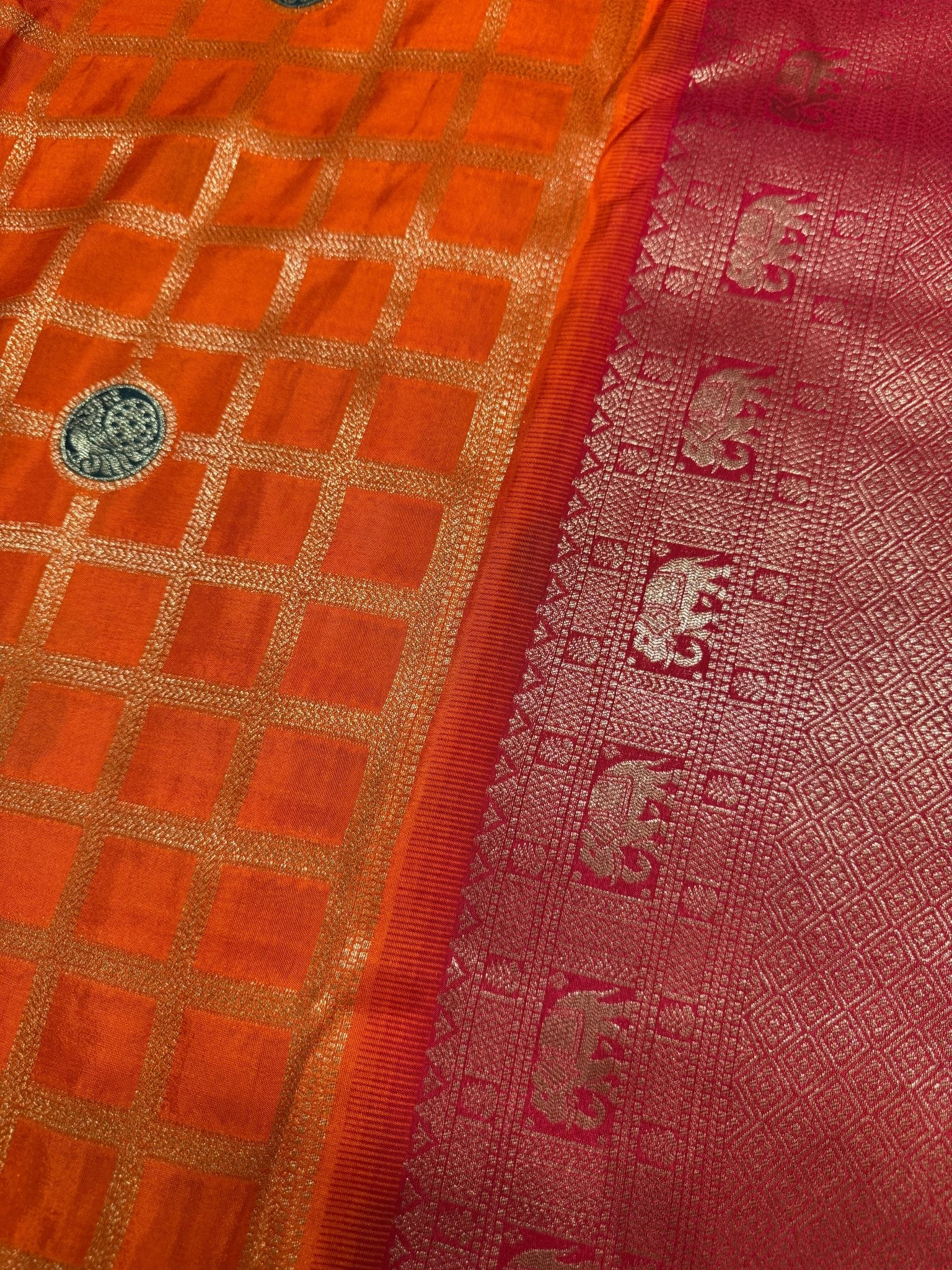 Premium Pure Mix Mysore Crepe Silk Saree (Washable) - Kanjeevaram Silk Mandir