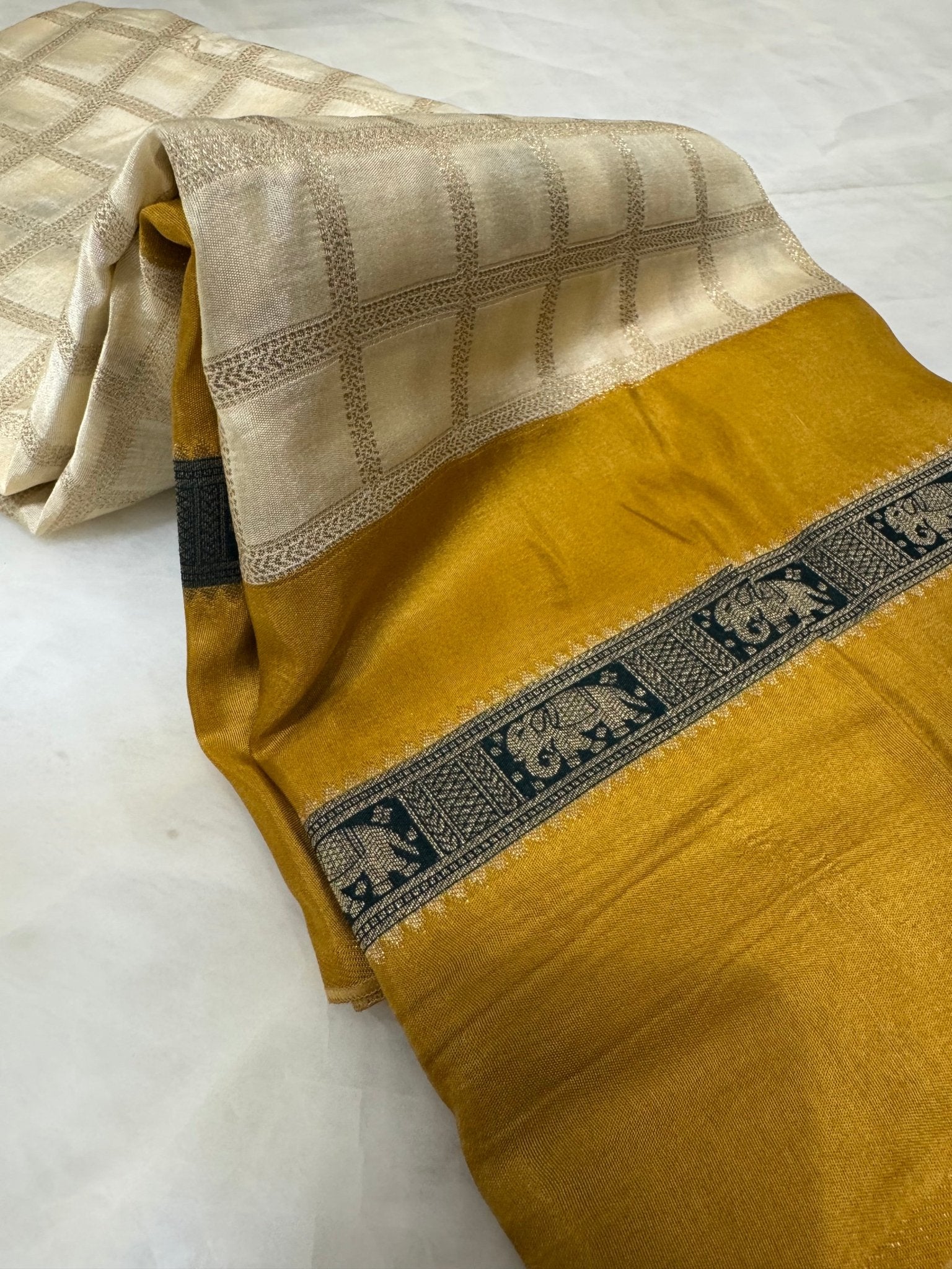 Premium Pure Mix Mysore Crepe Silk Saree (Washable) - Kanjeevaram Silk Mandir