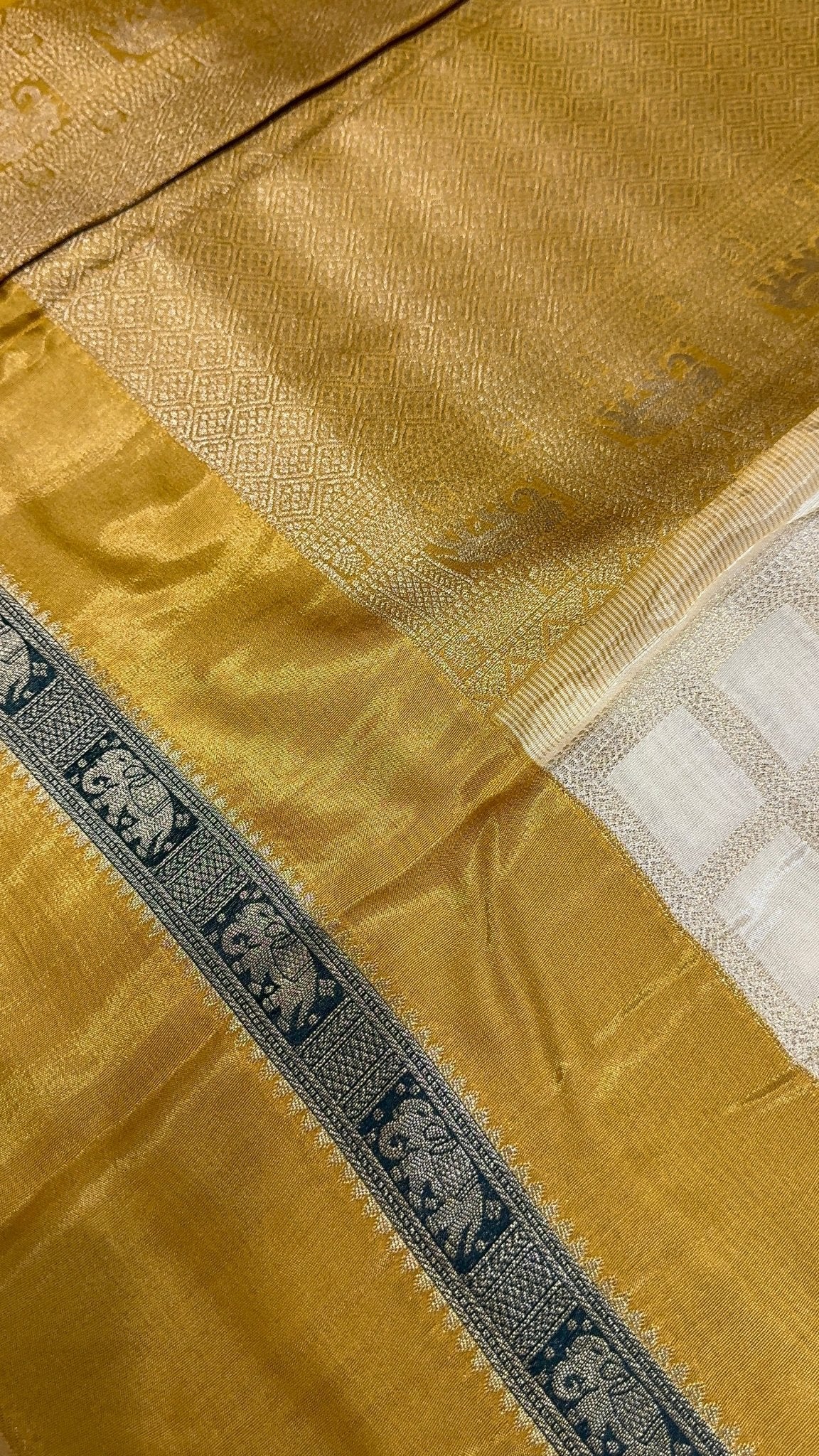 Premium Pure Mix Mysore Crepe Silk Saree (Washable) - Kanjeevaram Silk Mandir
