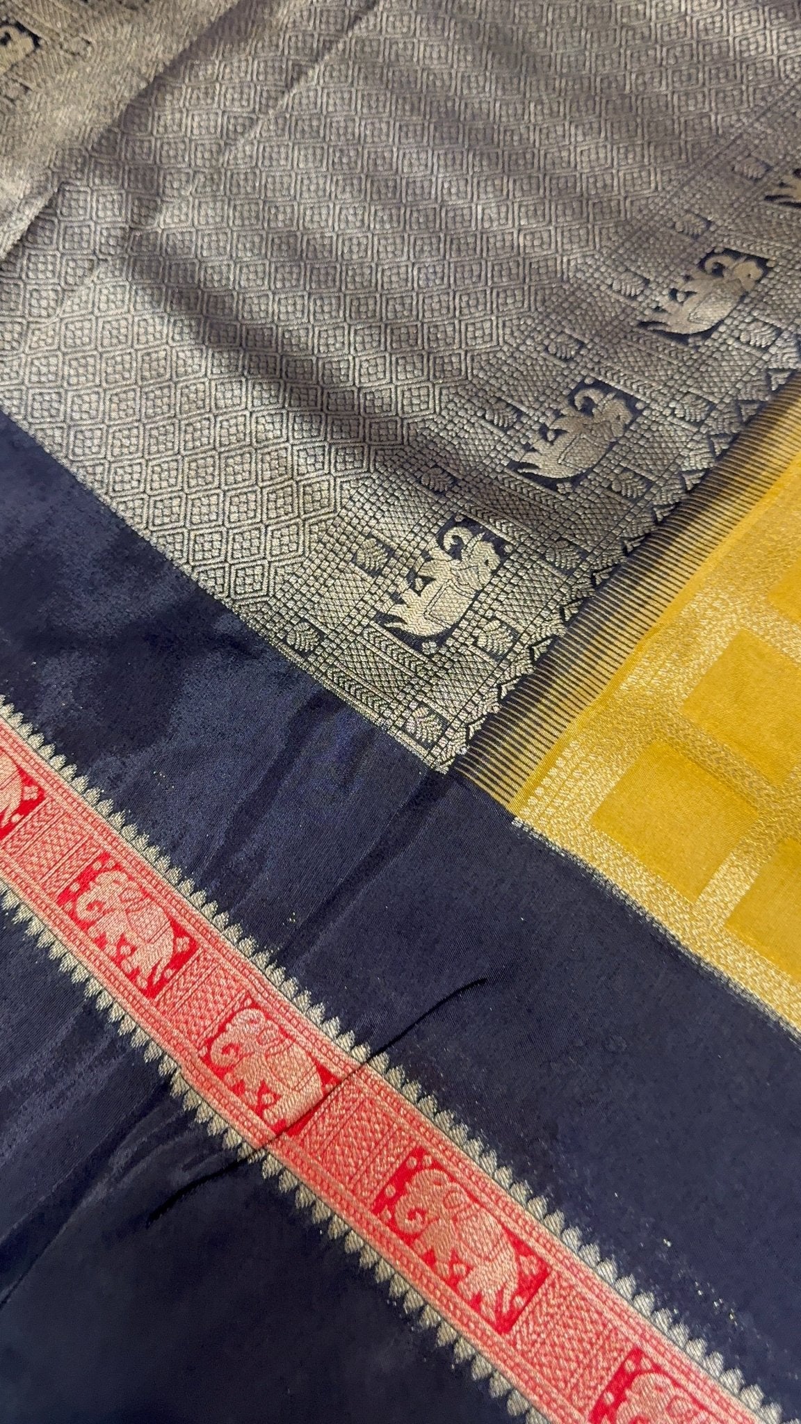 Premium Pure Mix Mysore Crepe Silk Saree (Washable) - Kanjeevaram Silk Mandir