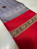 Premium Pure Mix Mysore Crepe Silk Saree (Washable) - Kanjeevaram Silk Mandir