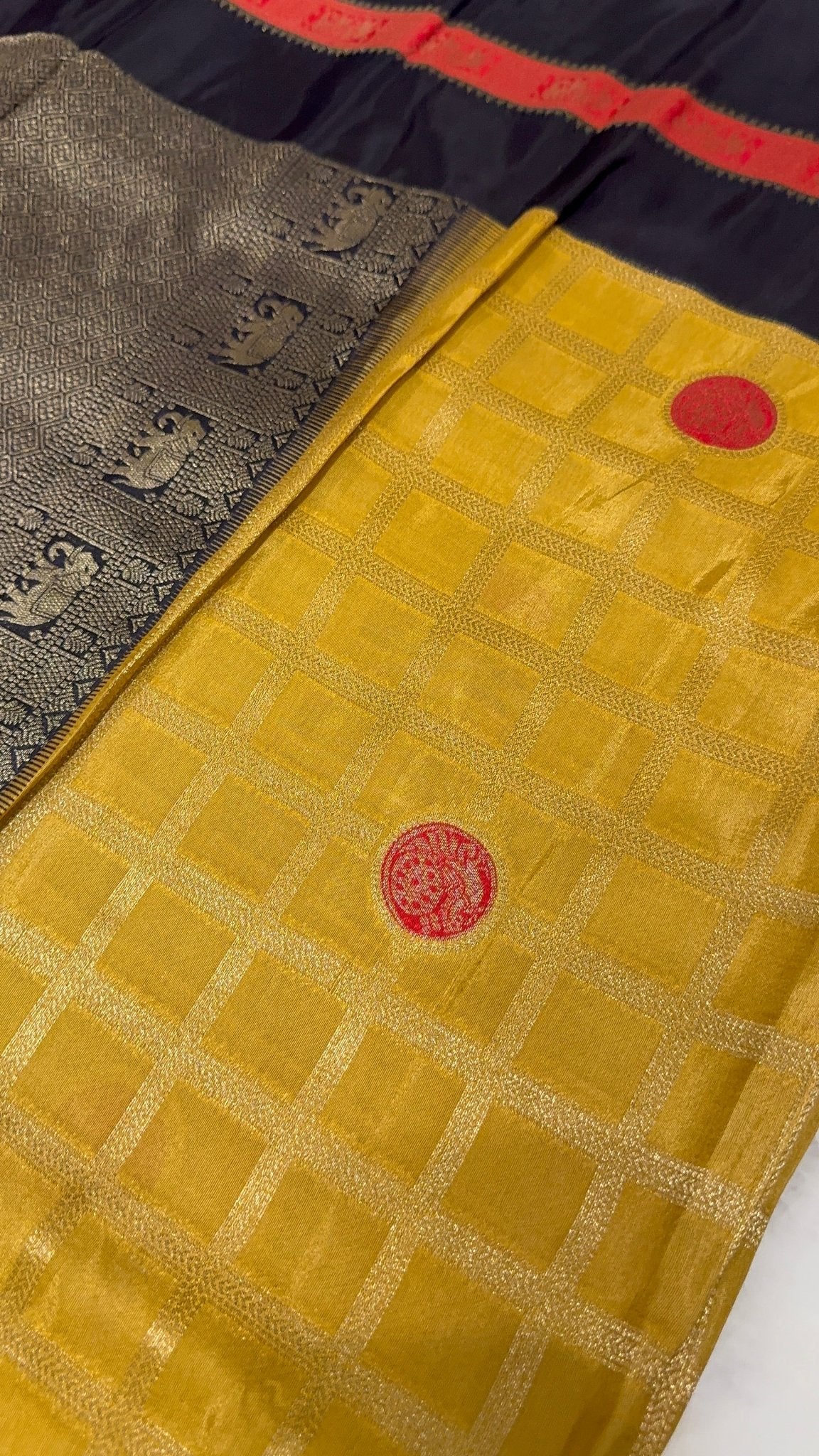 Premium Pure Mix Mysore Crepe Silk Saree (Washable) - Kanjeevaram Silk Mandir