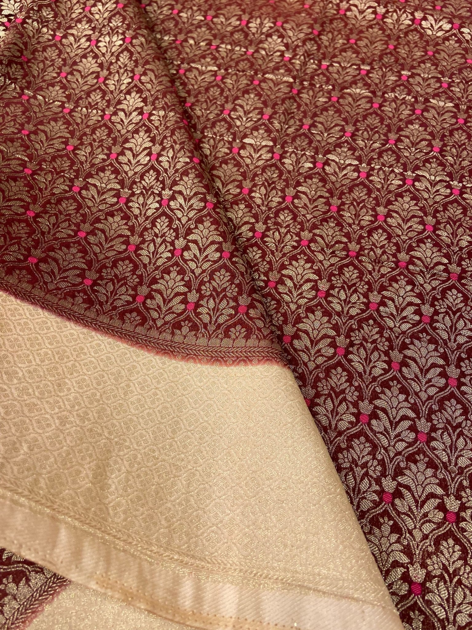 Premium Quality Crush Crepe Georgette - Kanjeevaram Silk Mandir