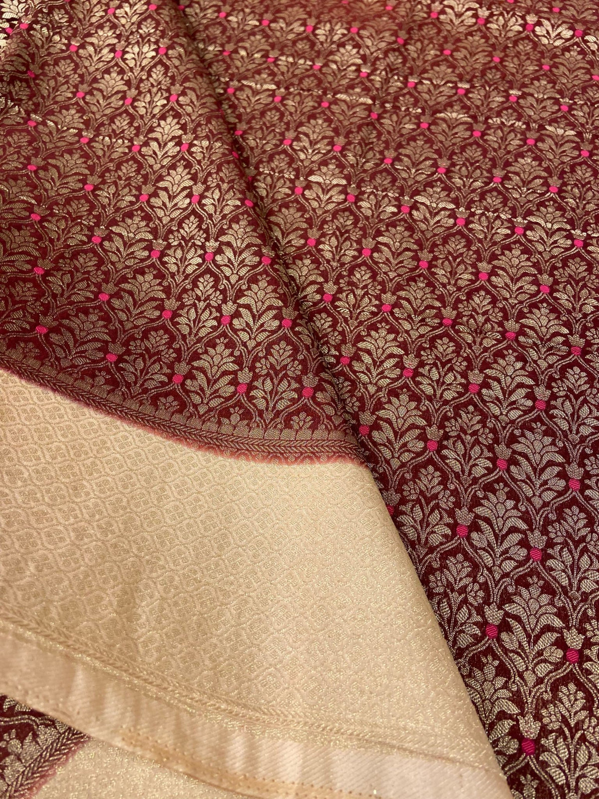 Premium Quality Crush Crepe Georgette - Kanjeevaram Silk Mandir