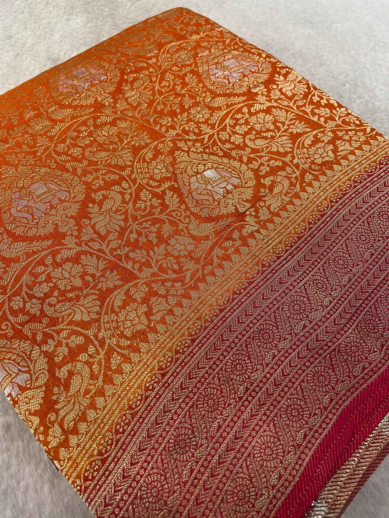 Premium Quality Crush Crepe Georgette - Kanjeevaram Silk Mandir