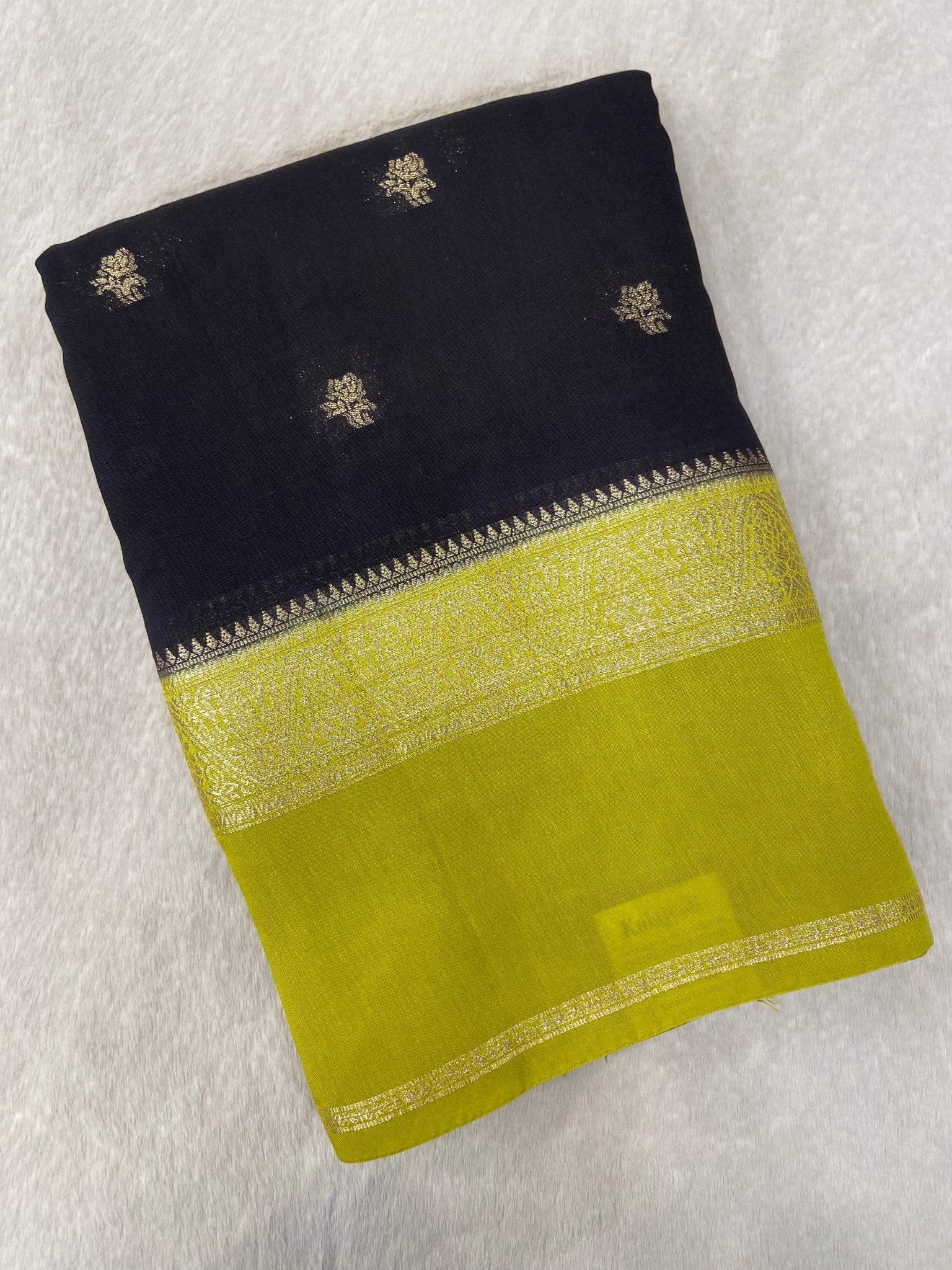 Premium Semi Chanderi Saree - Kanjeevaram Silk Mandir